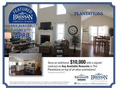 April Homesite of the Month is in Plantations