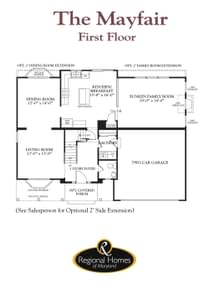 First Floor. The Mayfair New Home Floor Plan