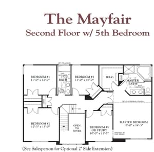Second Floor Options. The Mayfair Home with 4 Bedrooms