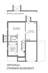 Lower Level. The Cedar New Home Floor Plan