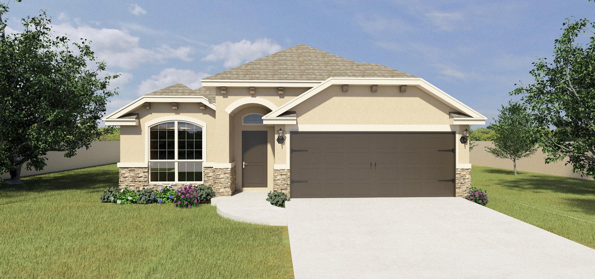 The Santiago New Home in McAllen, TX Cascada at Tres Lagos from