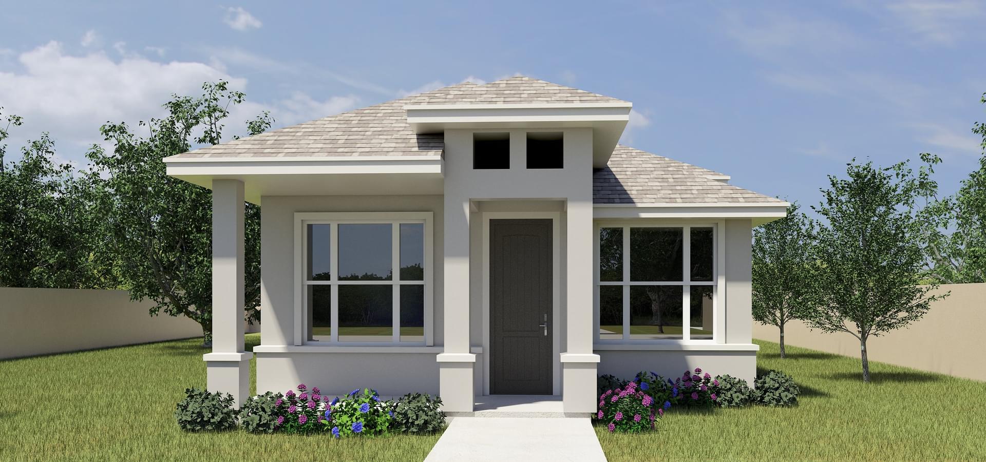 The Peppoli New Home in McAllen, TX Villas on Freddy from Esperanza Homes