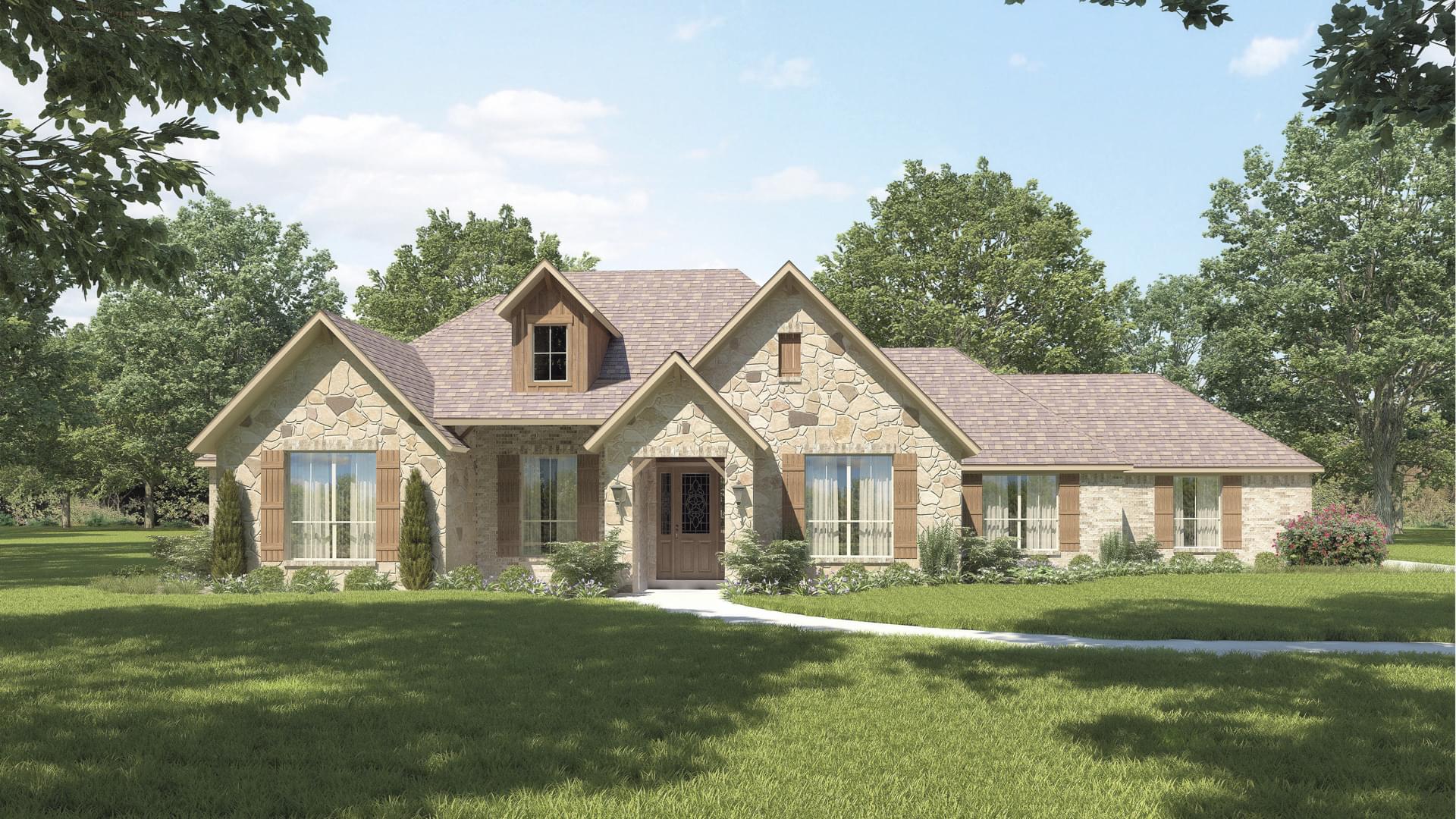 The Hillsboro Custom Home Plan In Clay County Tx From Tilson Homes