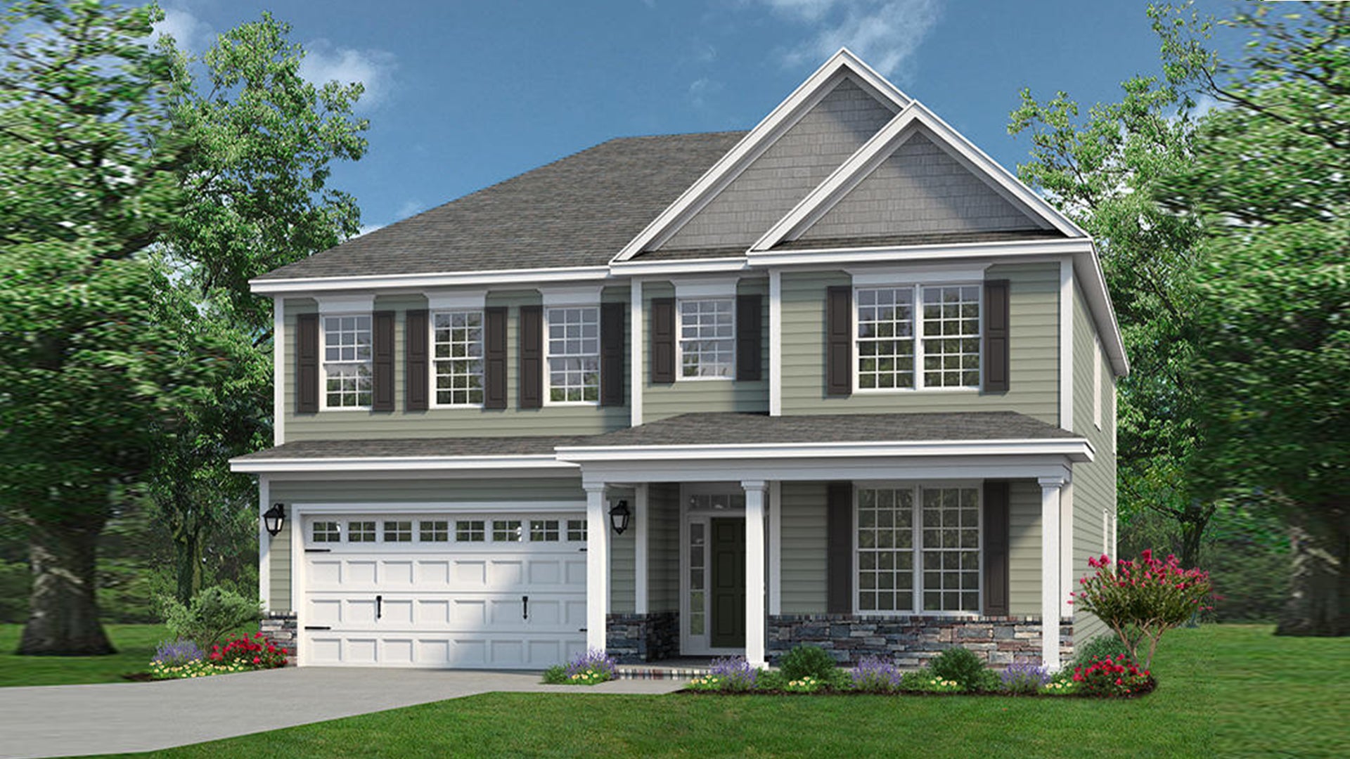 The Everest New Home in Moyock, NC | Waterleigh from Chesapeake Homes