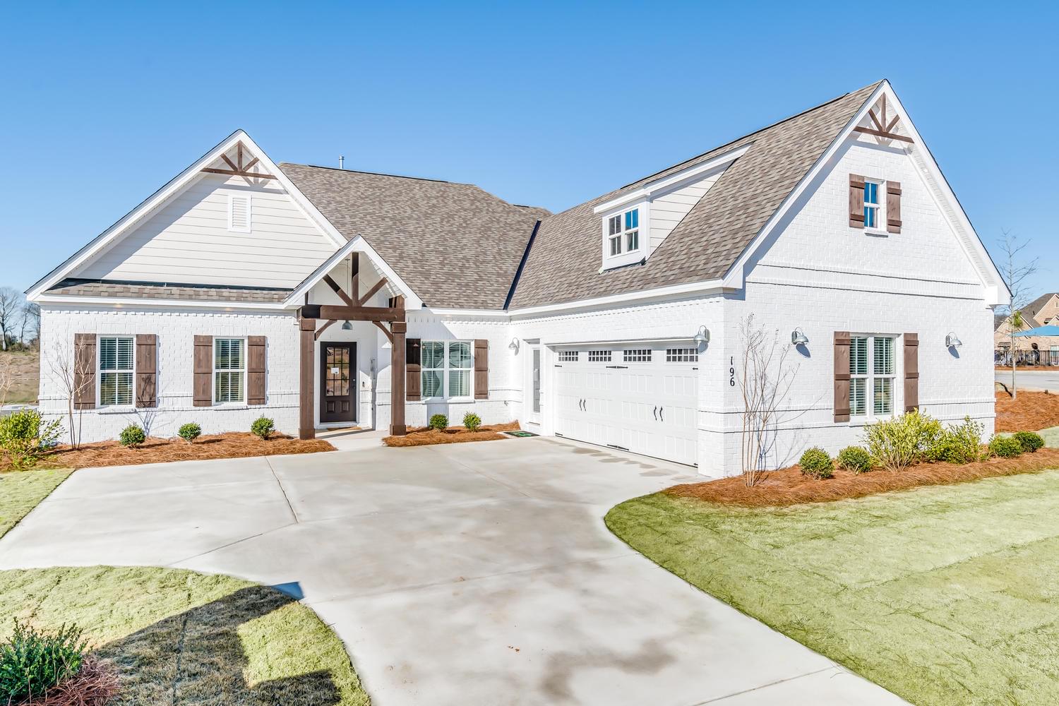 The Alexandria II New Home in Prattville, AL Glennbrooke from Stone