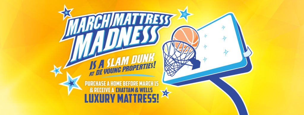 March Mattress Madness at De Young – Purchase Before March 15 and Receive a New Chattam & Wells Luxury Mattress!