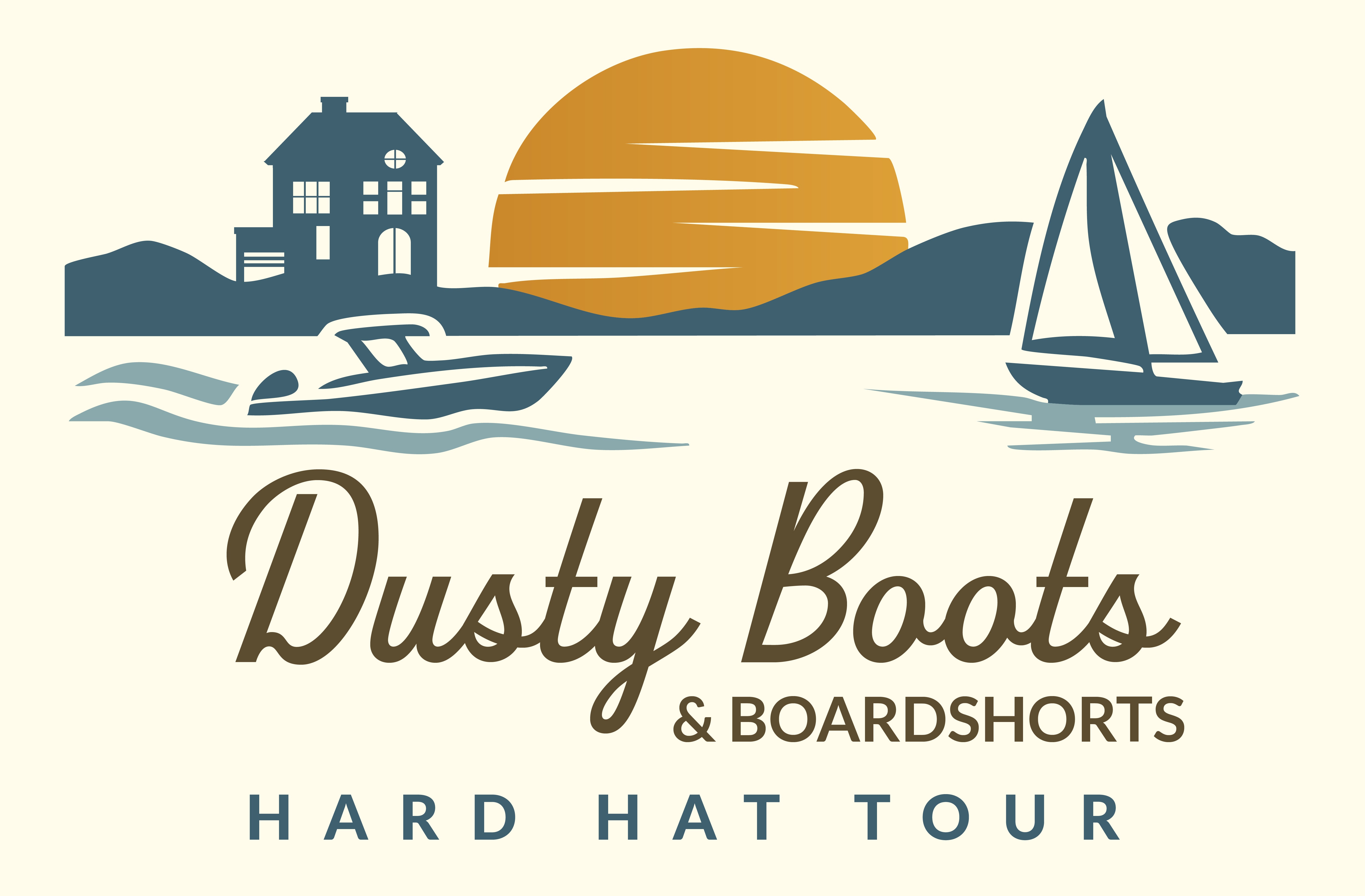 Dusty Boots & Boardshorts Model Home Hard Hat Tour Event