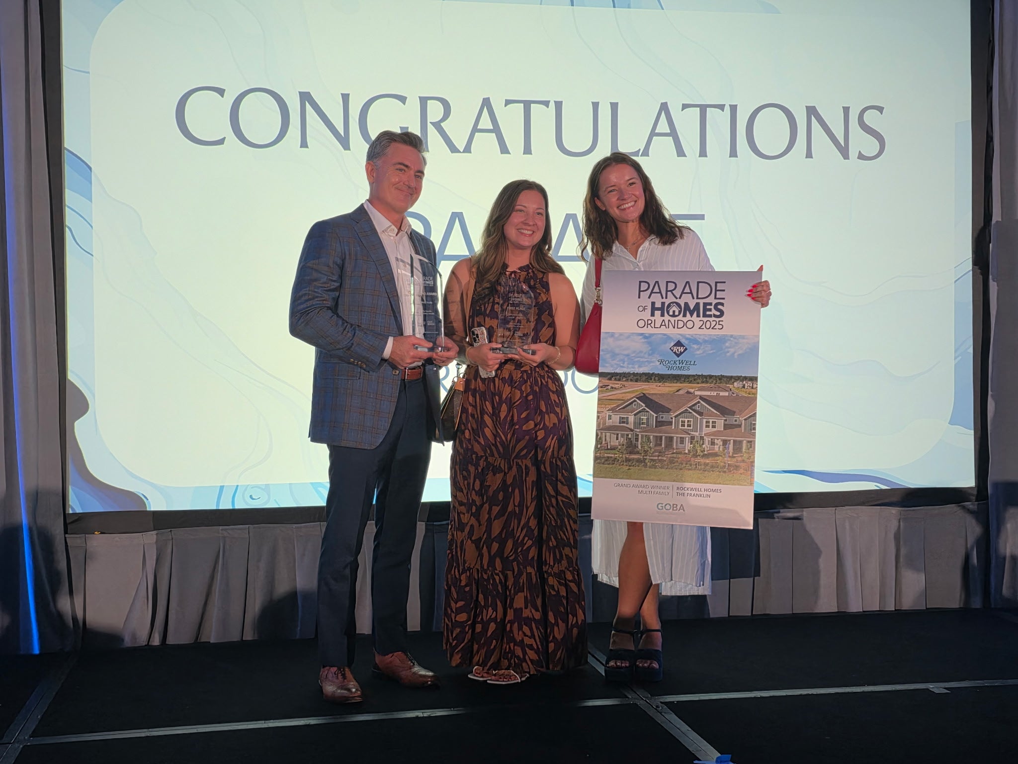RockWell Homes Wins Two Awards for New Townhomes in Orlando and Winter Garden, Florida