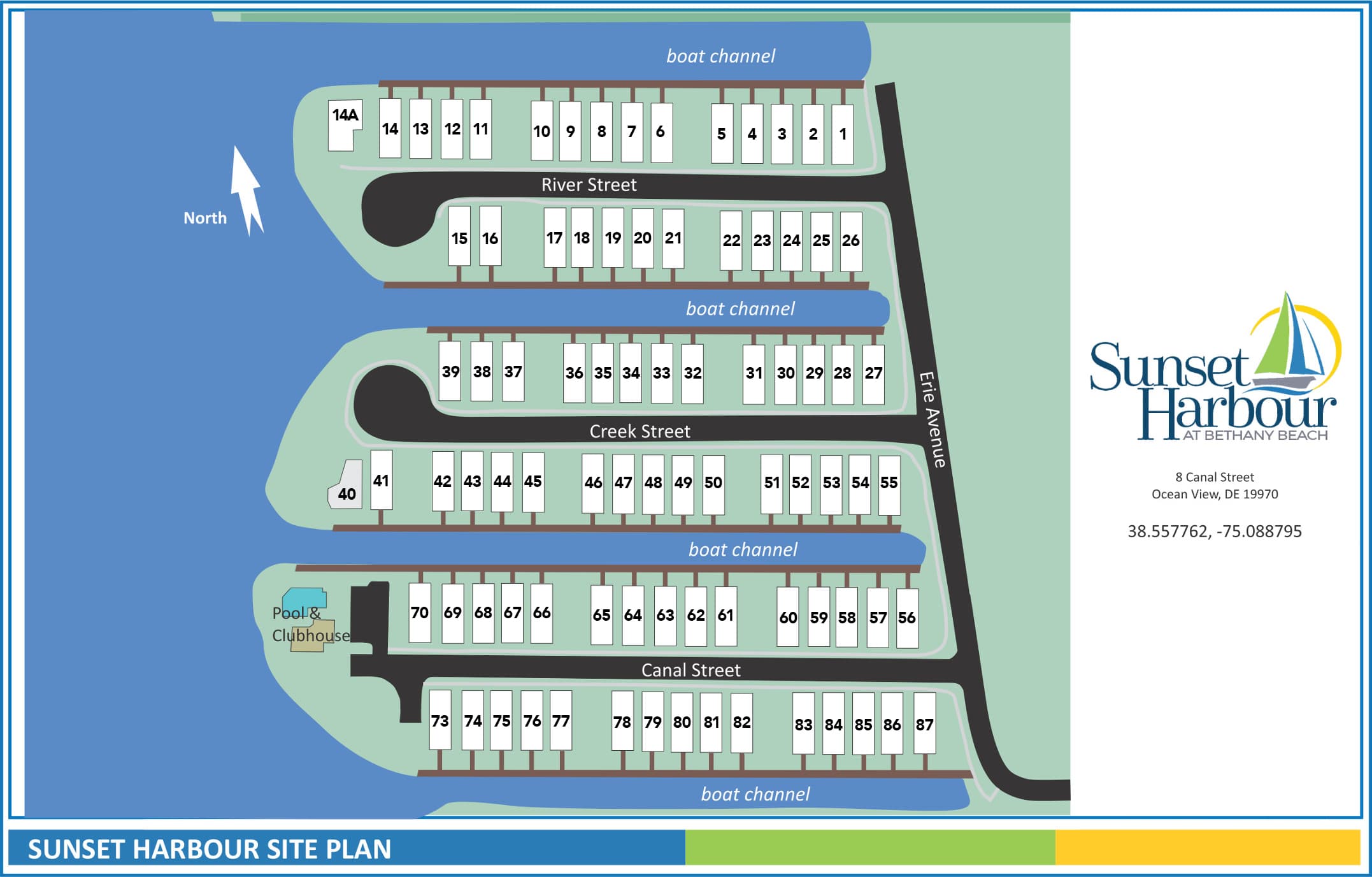 Sunset Harbour at Bethany Beach Siteplan