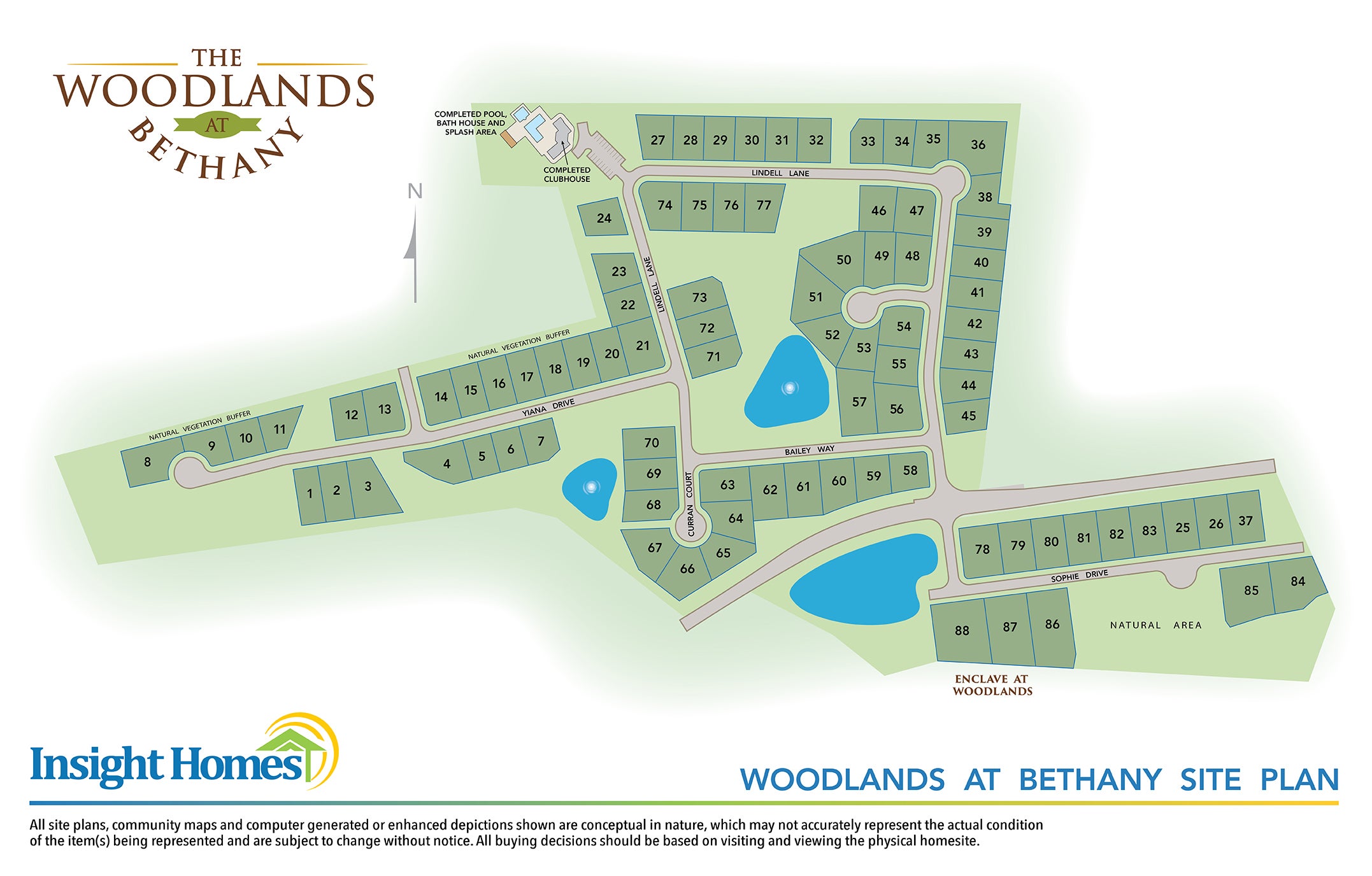 Woodlands at Bethany Siteplan