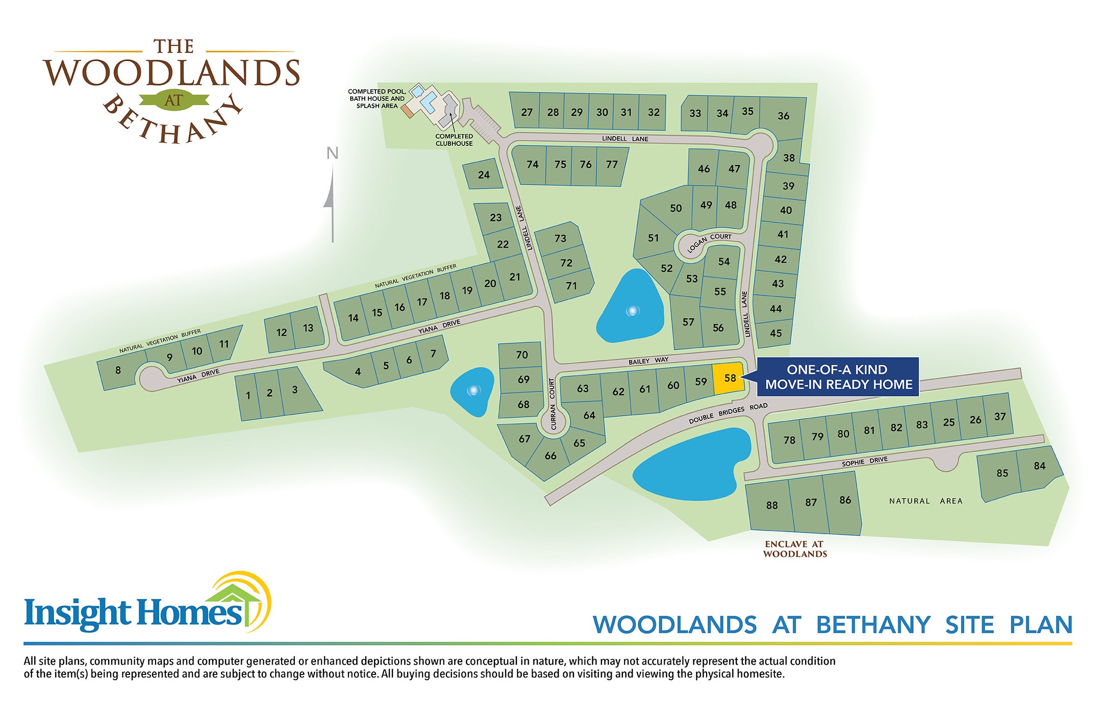 Woodlands at Bethany Siteplan