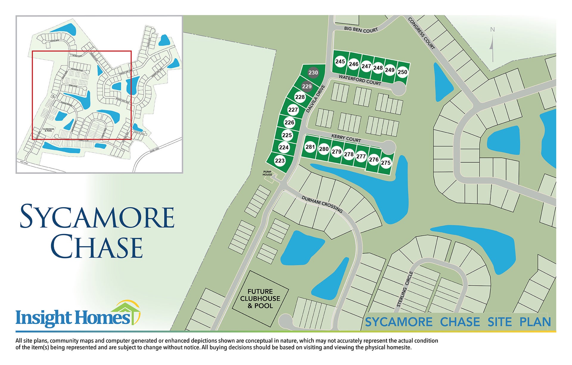 Sycamore Chase Siteplan