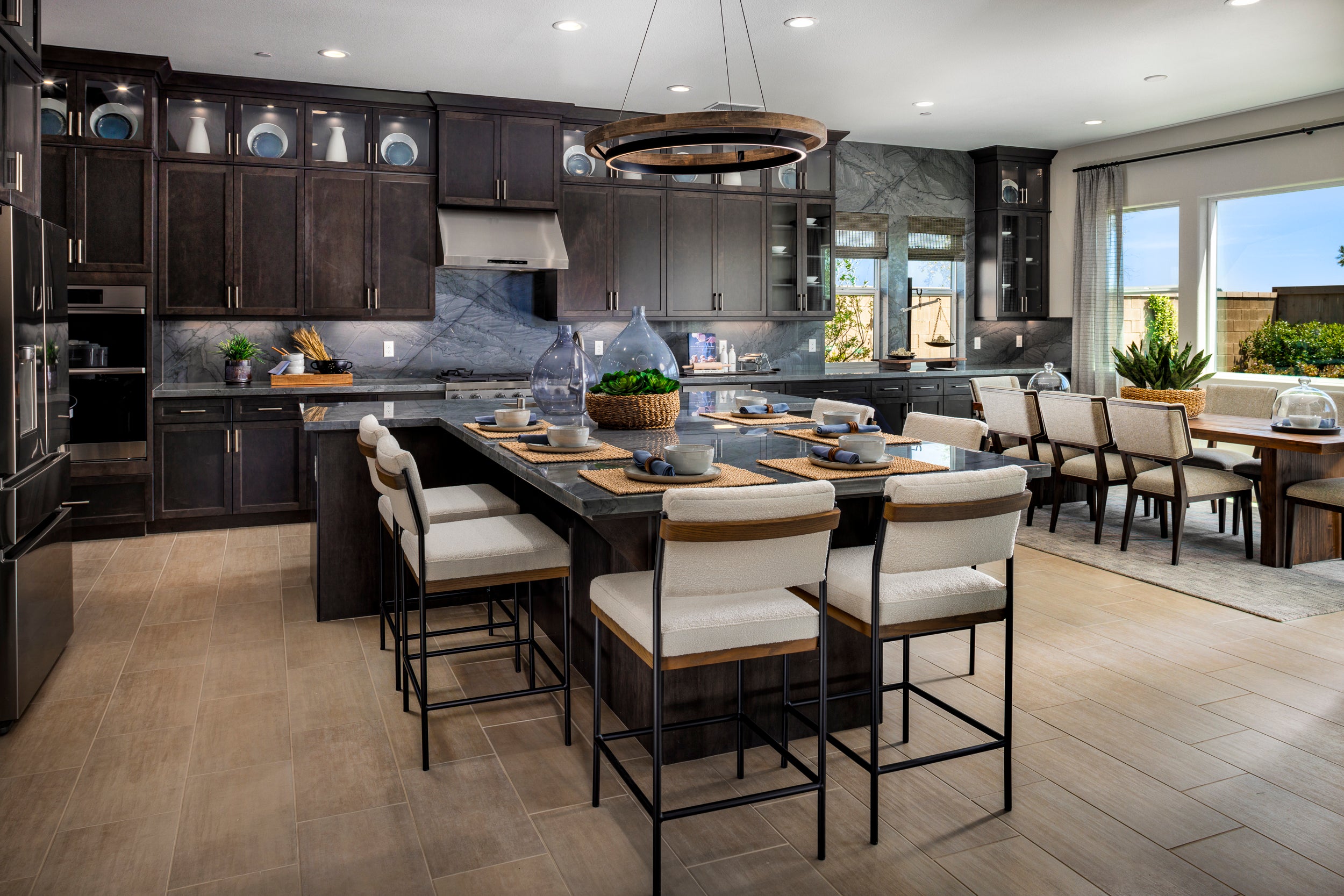 McCaffrey Homes Thomas Floorplan with Large Kitchen Island and seating