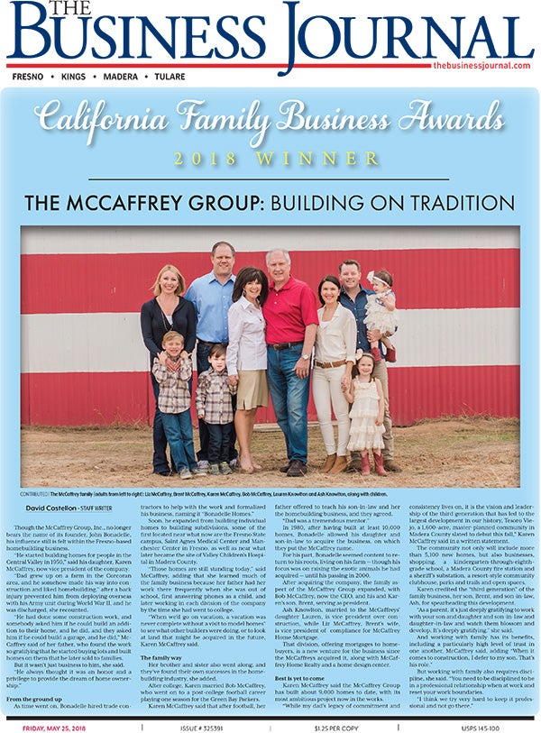 The Business Journal, The McCaffrey Group: Building on Tradition