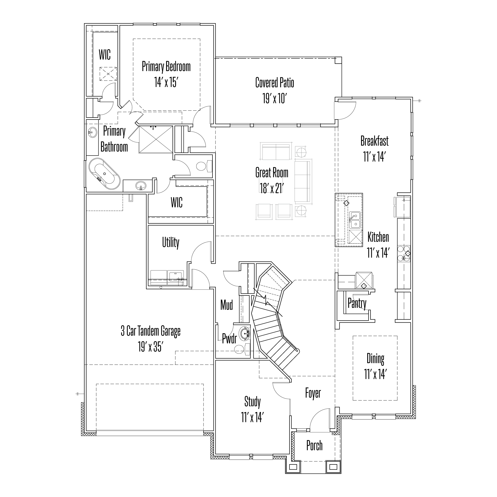 300 Flathead Lake Floorplan Image - First Floor