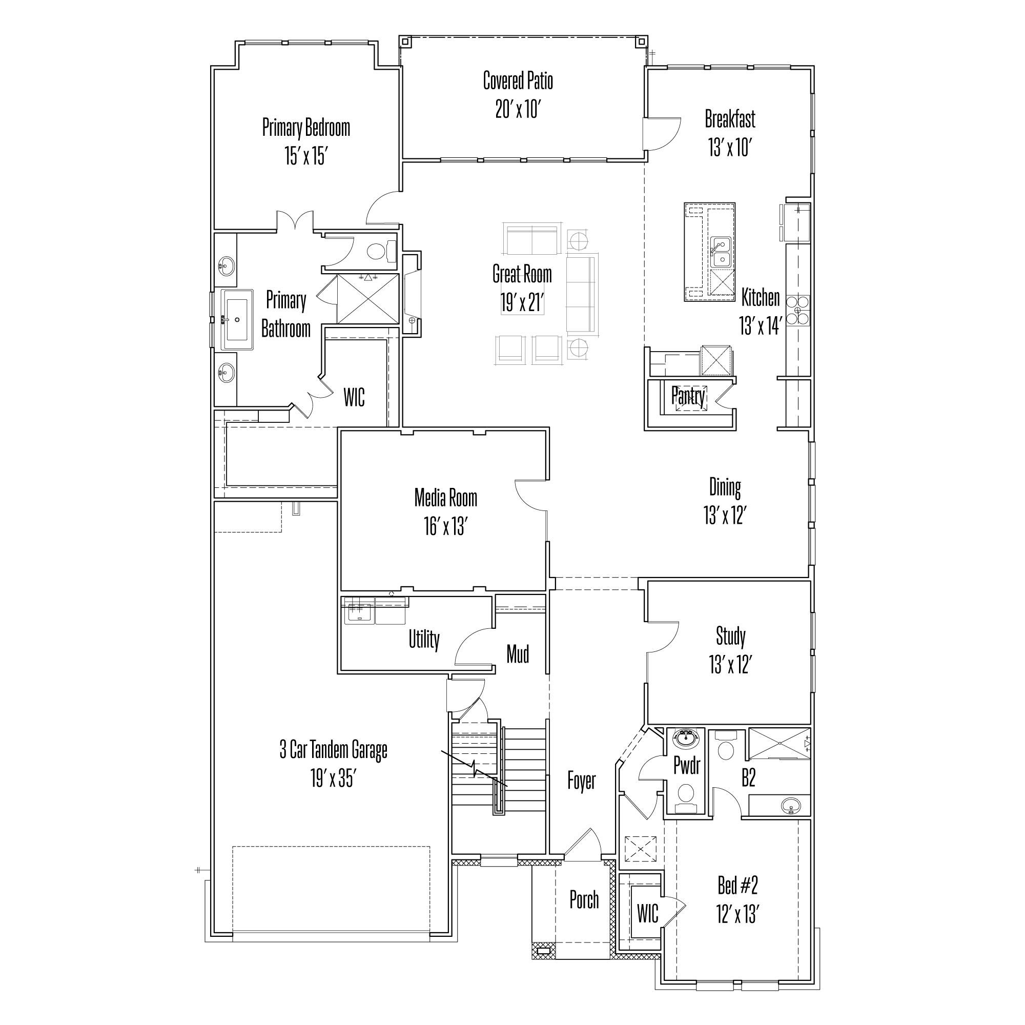 3012 Bristow Park Floorplan Image - First Floor