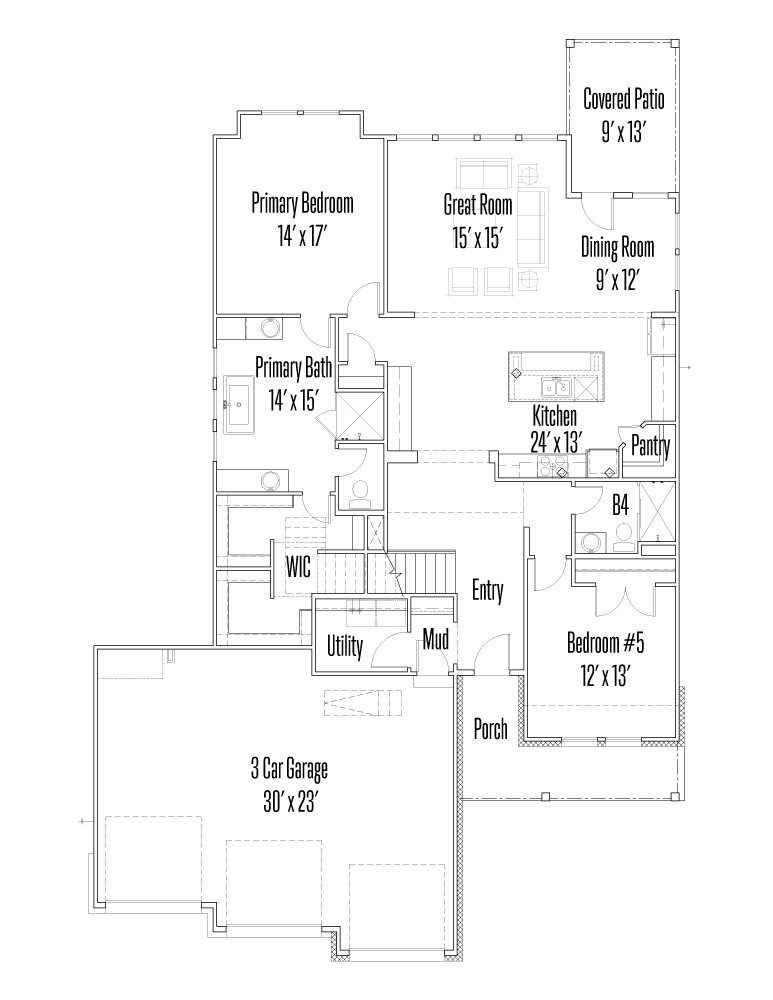 3039 Agar Park Floorplan Image - First Floor