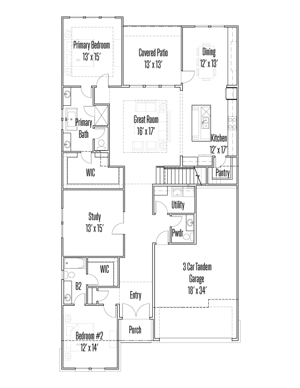 28513 Allswell Lane Floorplan Image - First Floor