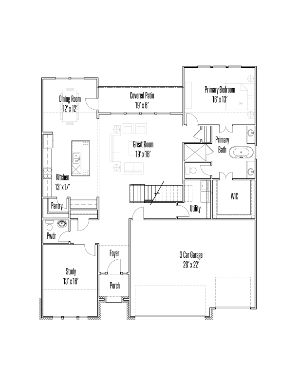 1616 Eaton Park Floorplan Image - First Floor