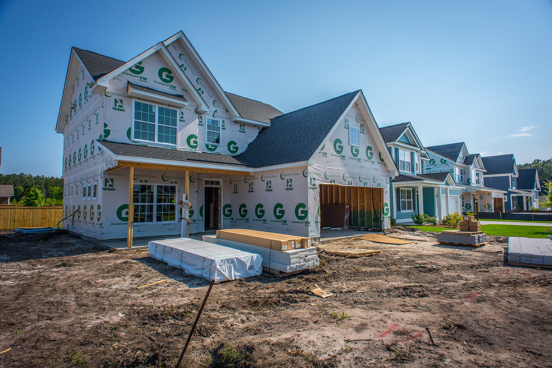 construction process to build a house