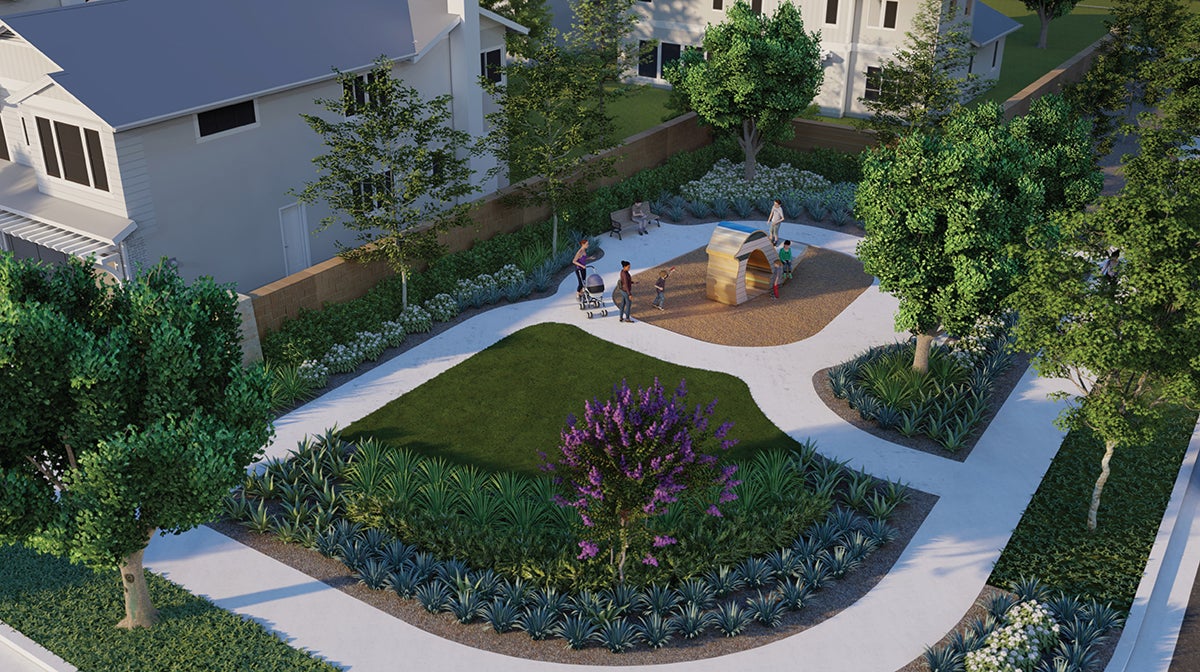 Tesoro Viejo rendering of Pocket Parks
