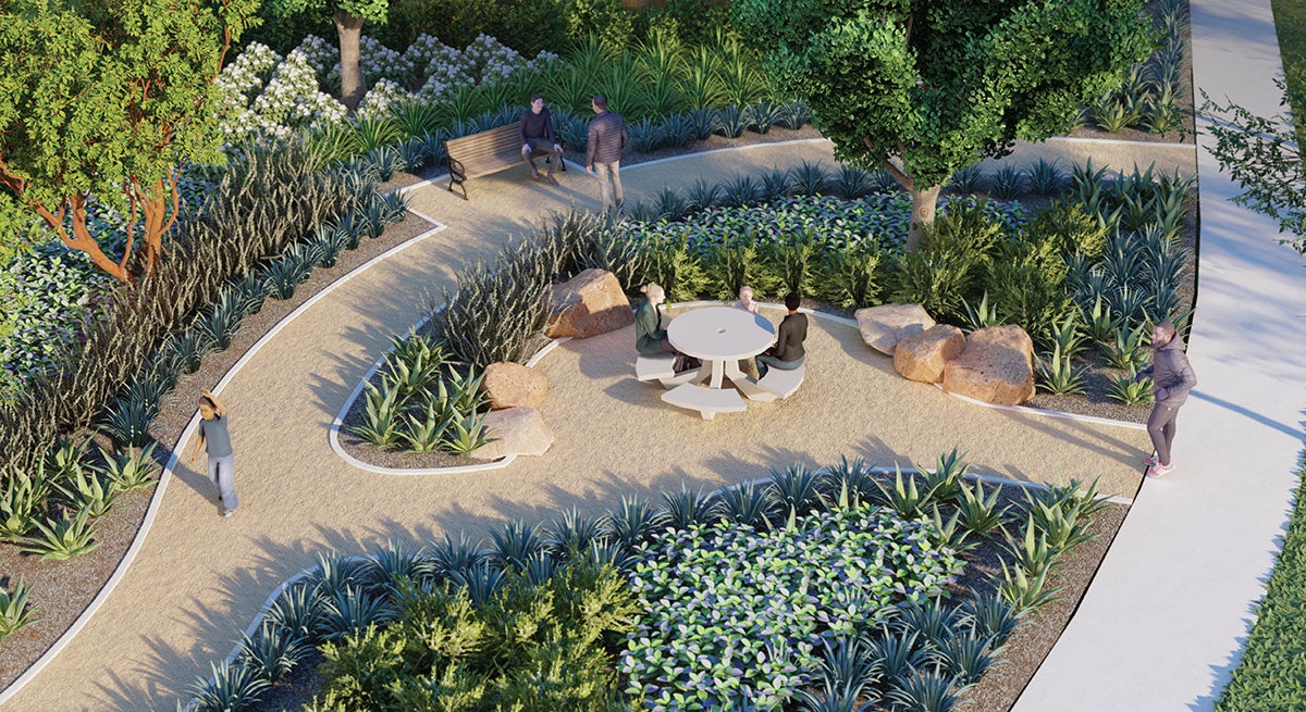 Tesoro Viejo rendering of Pocket Parks