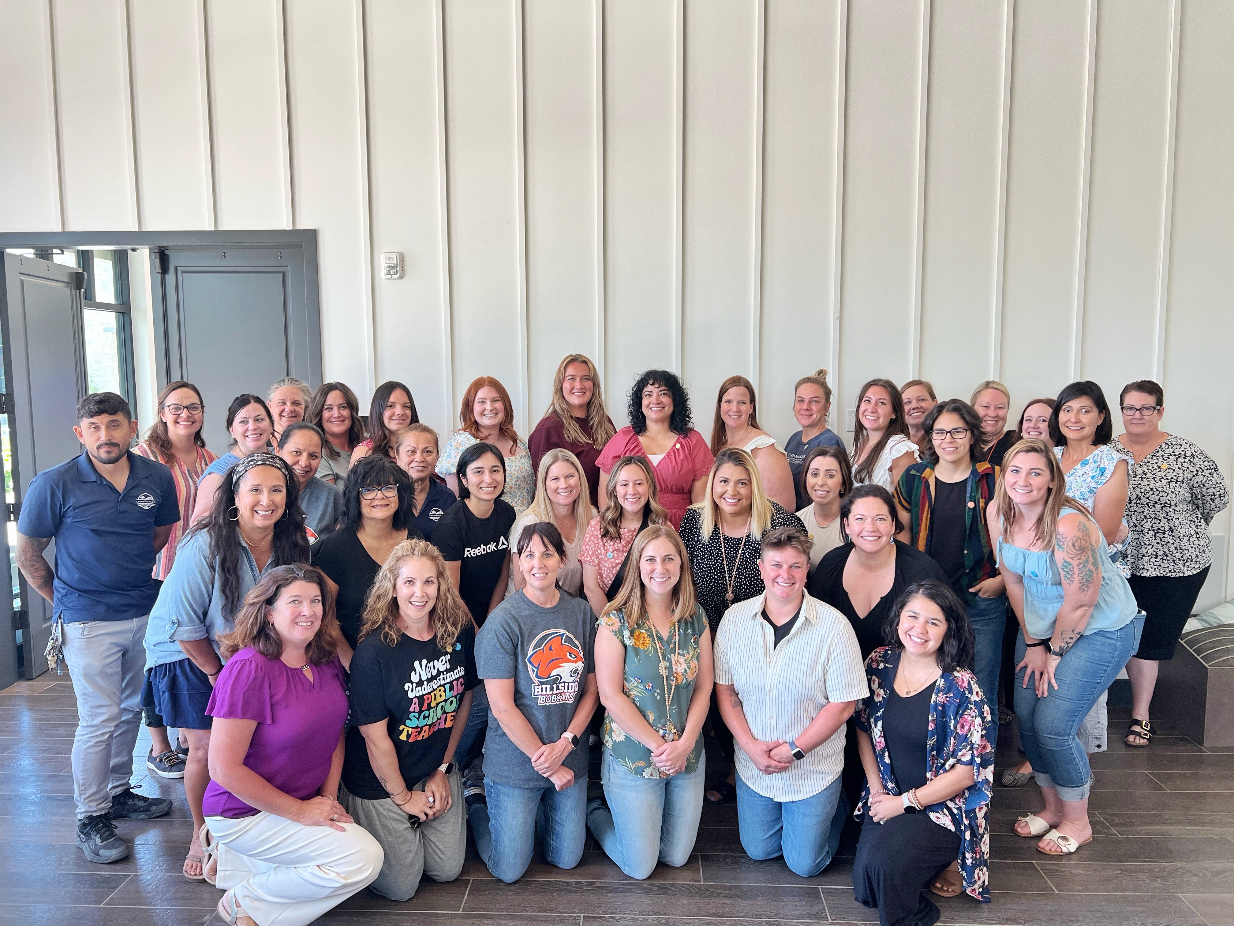 Hillside School staff enjoy the annual school year kick-off luncheon hosted by Tesoro Viejo.