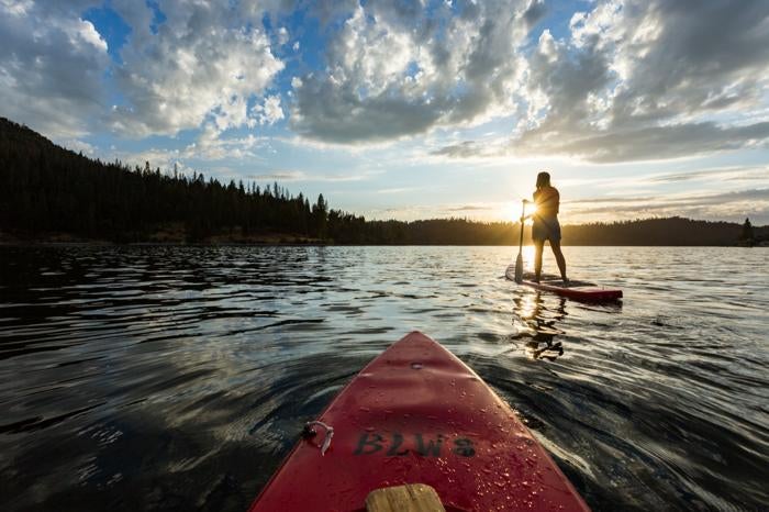 Paddle Boarding in California Central Valley