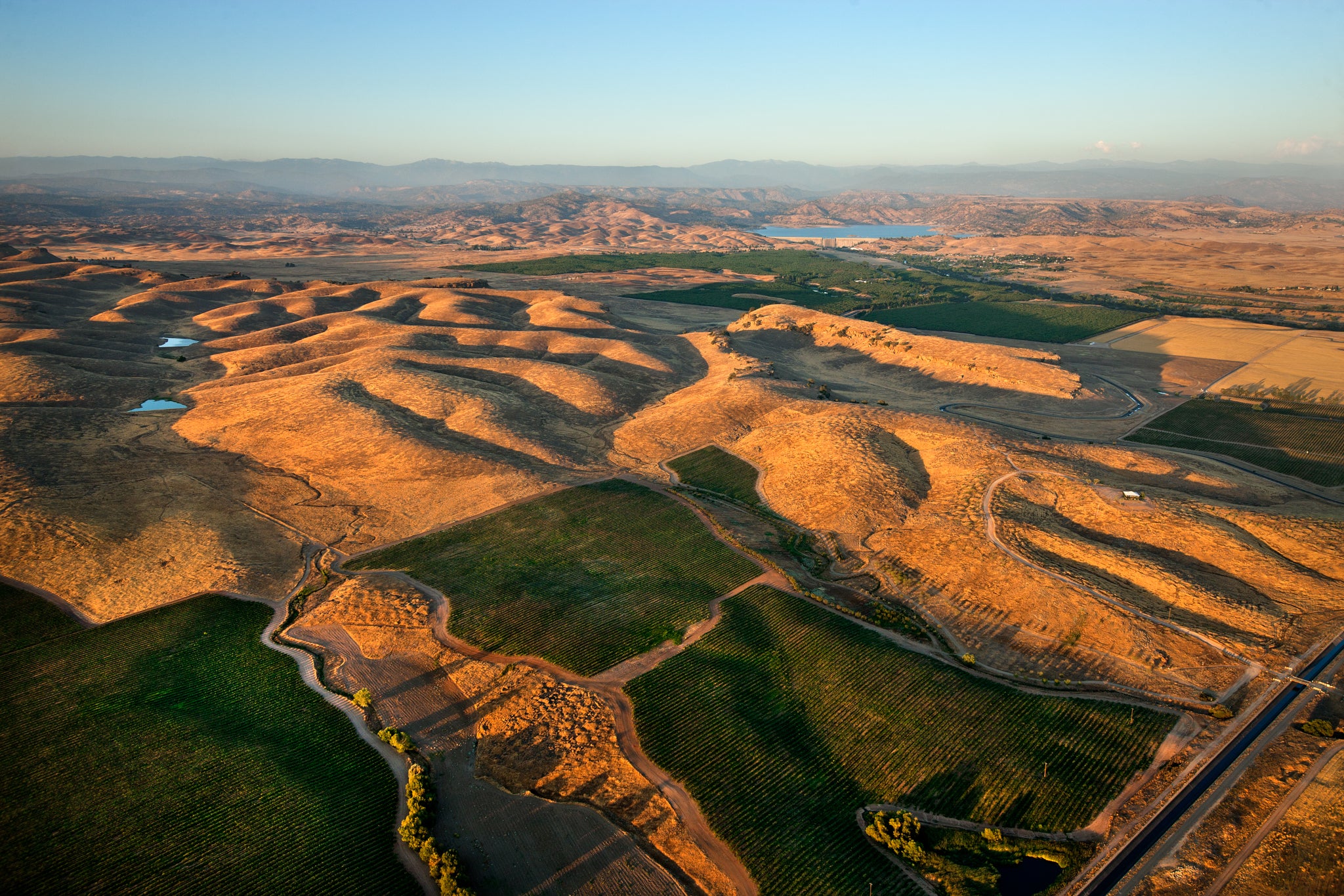 Aerial view of Tesoro Viejo. Madera, California