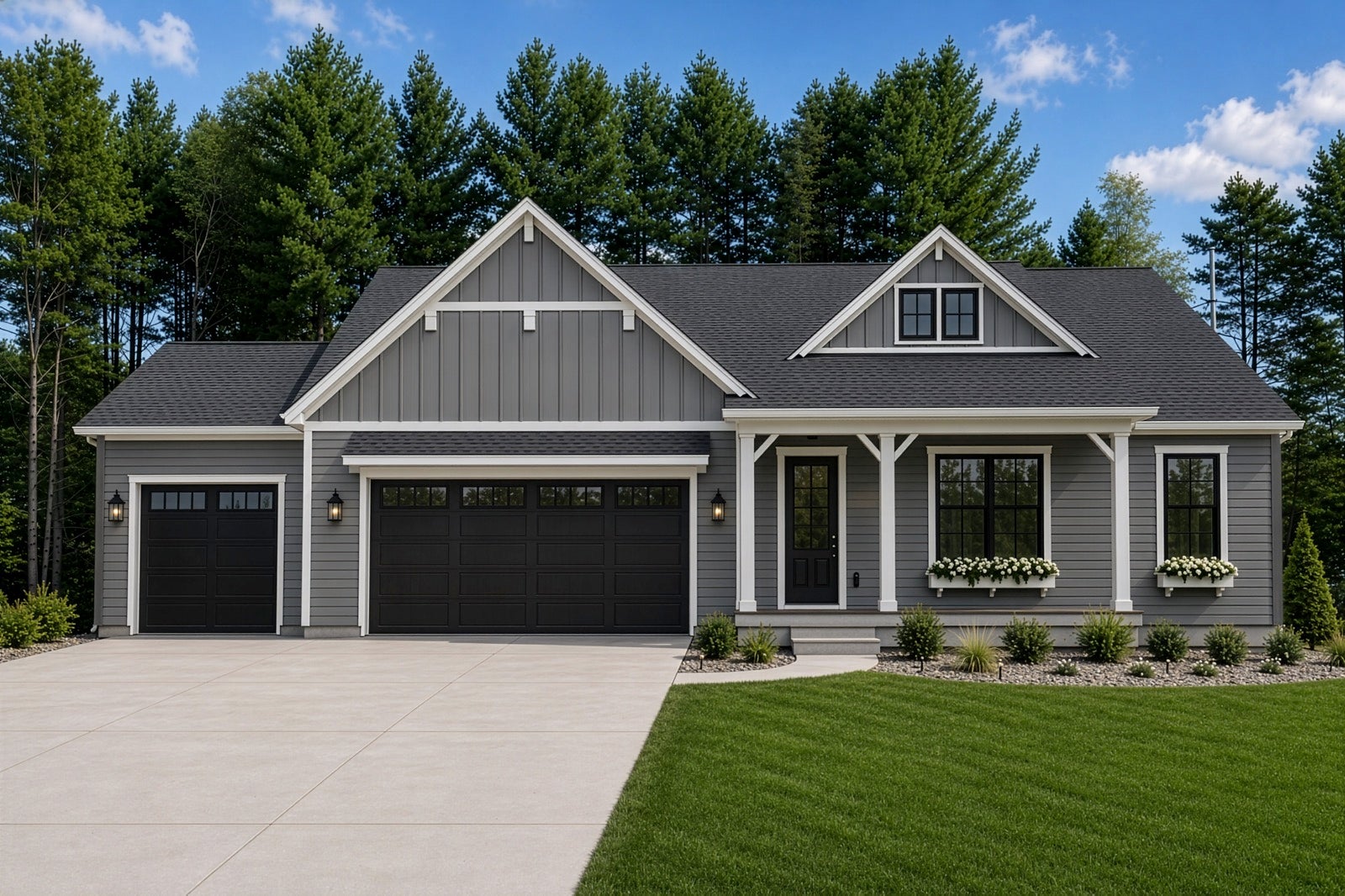 3150 Hidden Meadows, Midland — exterior with 3-car garage