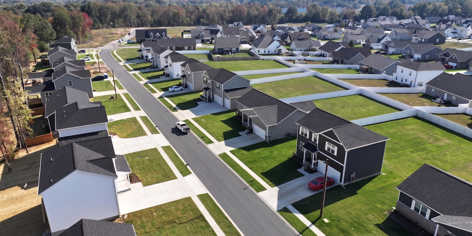 Aerial view of The Reserve community in Cookeville, Tennessee