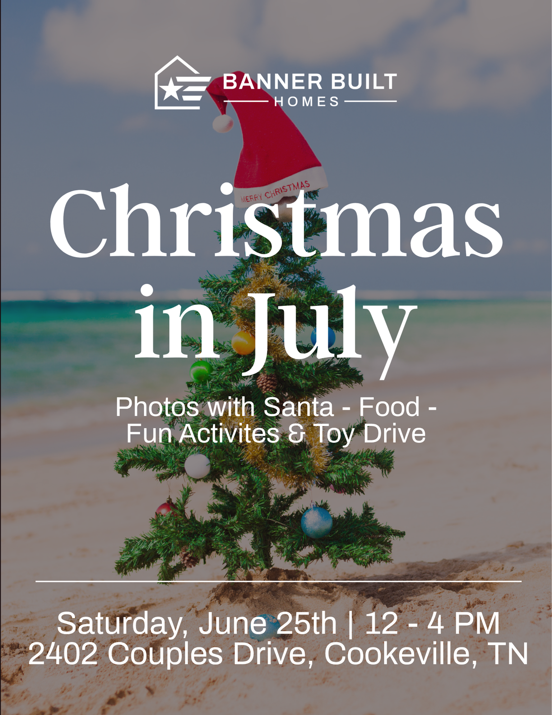 Christmas in July flyer