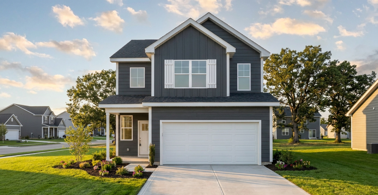 The Poplar floorplan exterior at Myles Place in Smithville, Tennessee