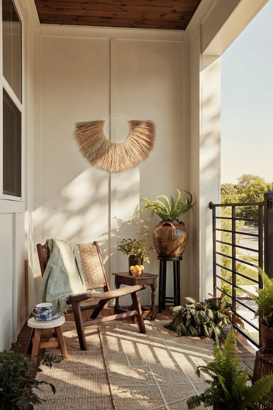 Private covered patio