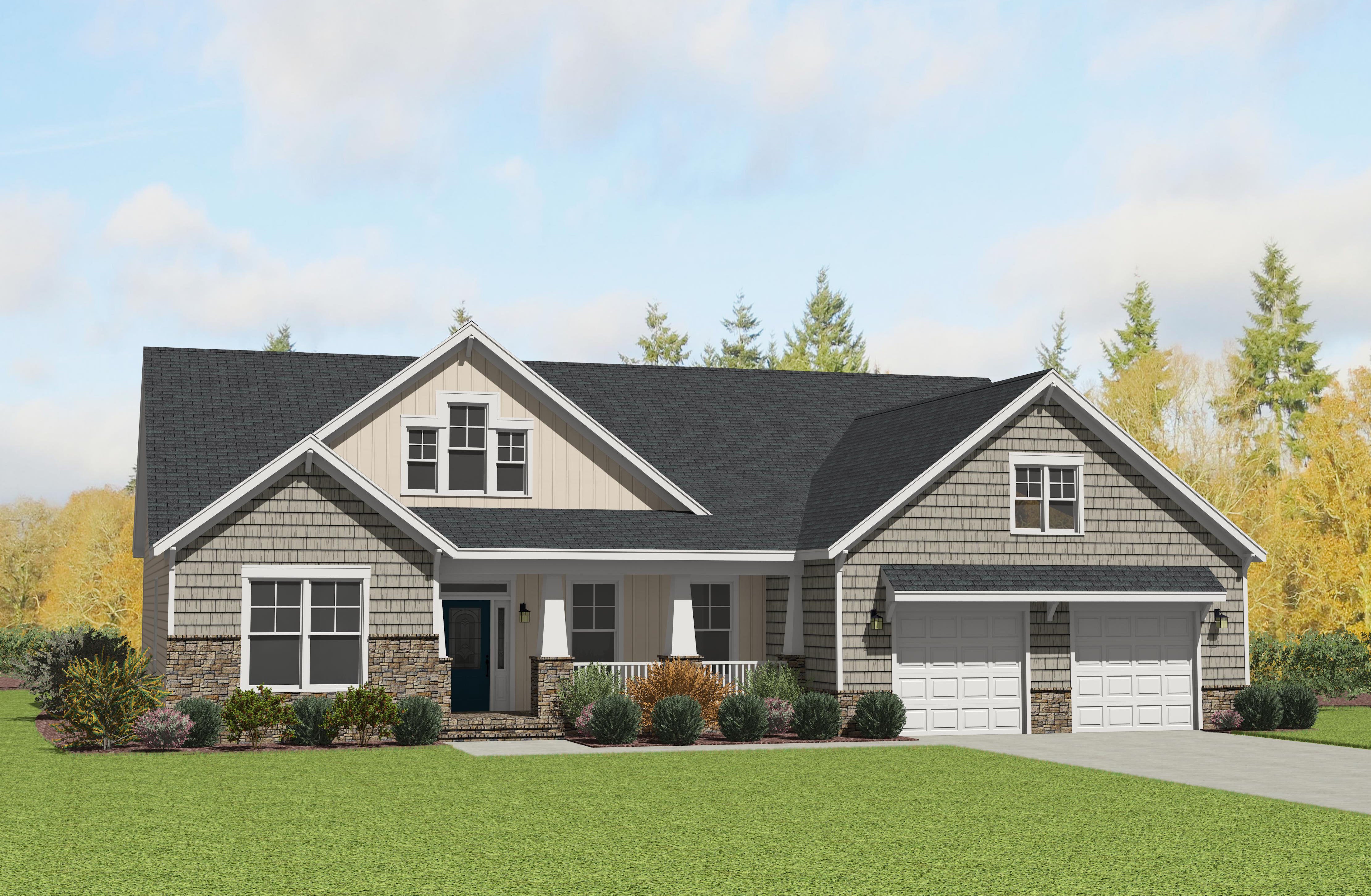 The Charleston New Home in Charlotte from Caruso Homes