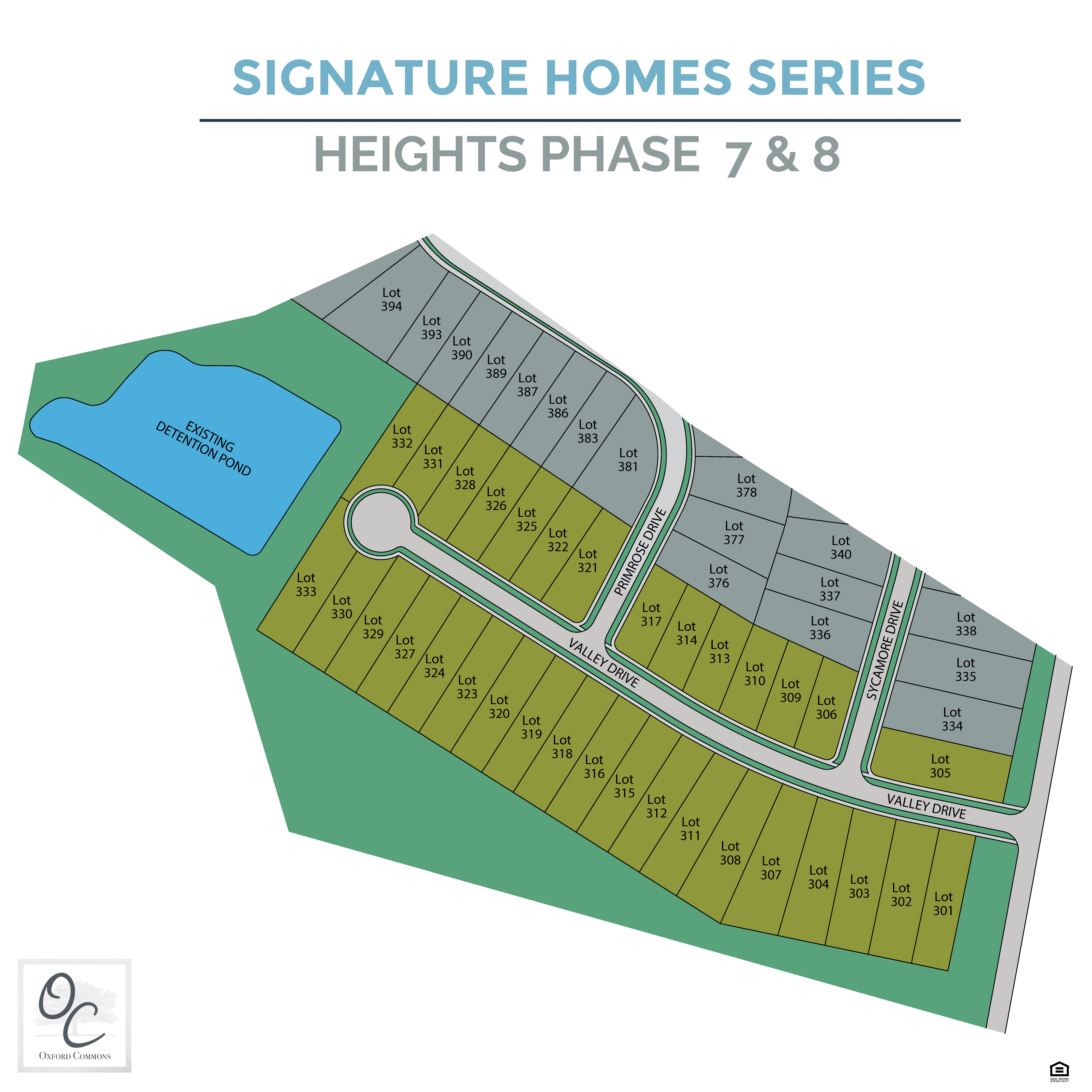 Oxford Commons - Signature Homes Map