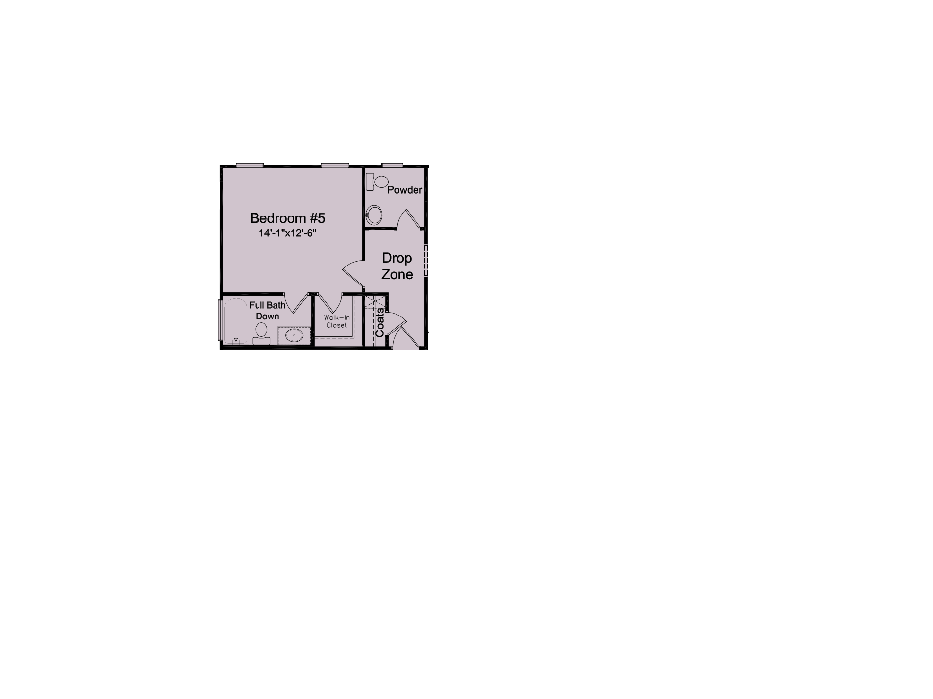 Bedroom 5 with Private Bath