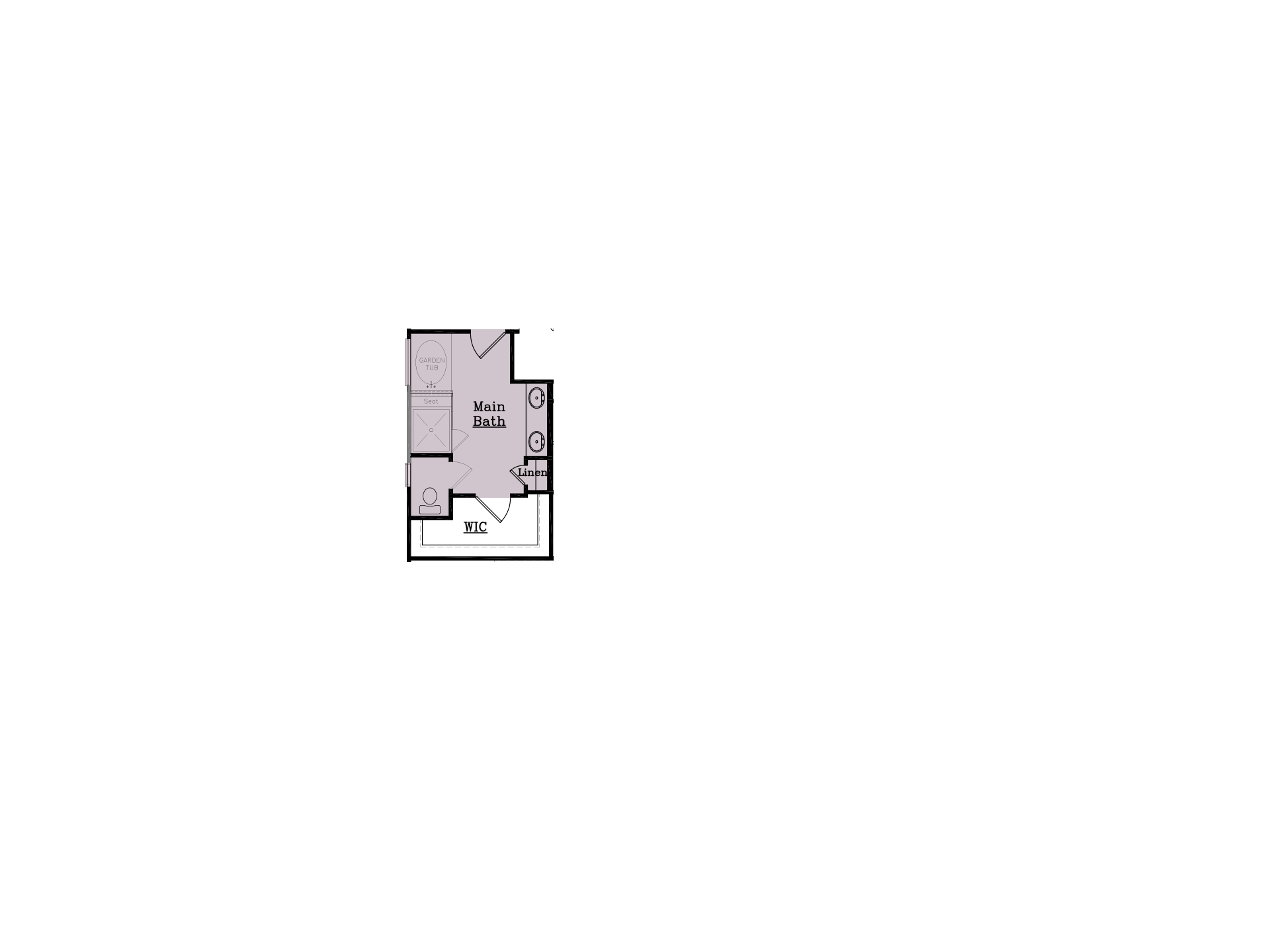 Main Bath with Tub