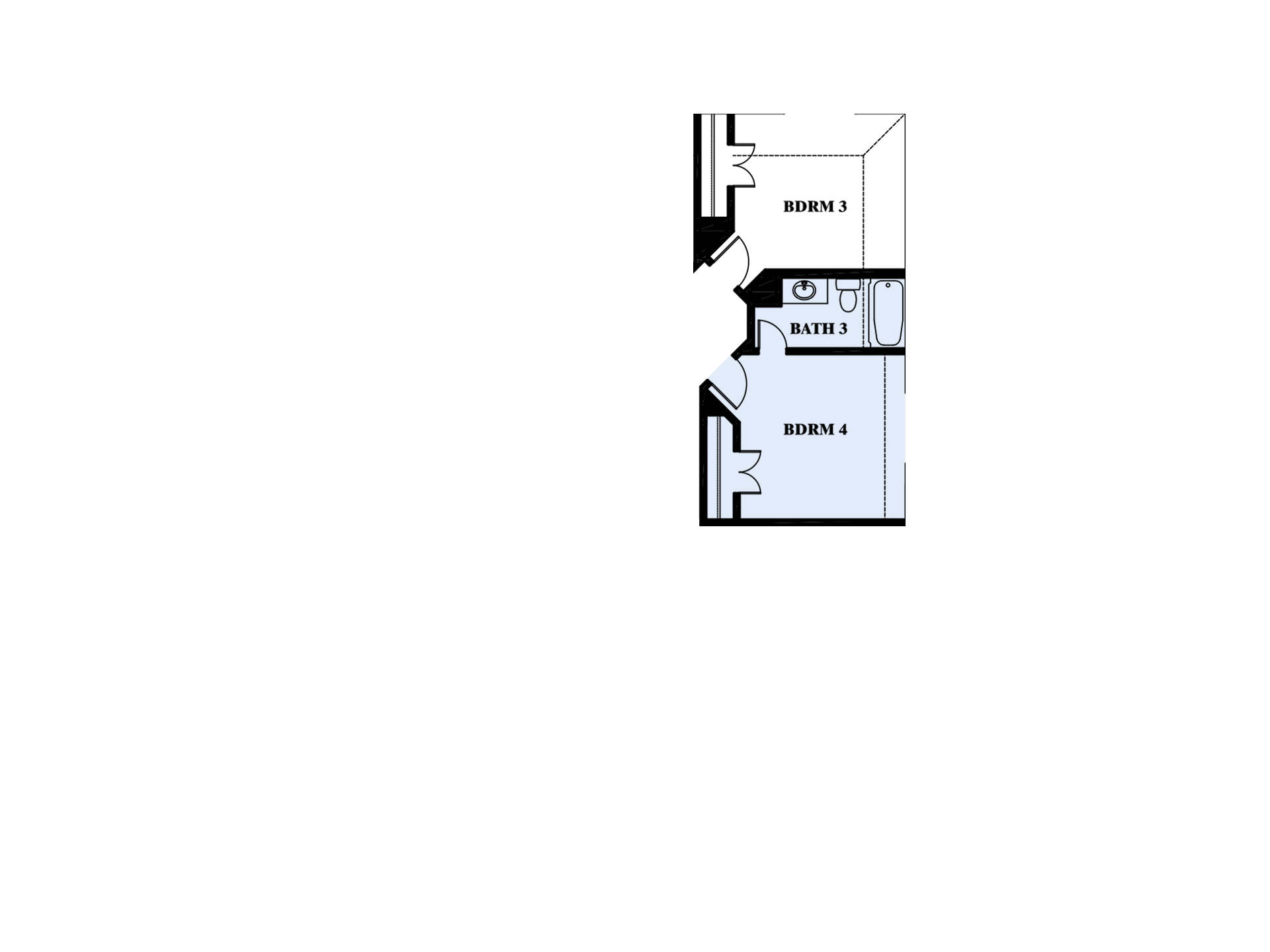Ensuite Bath 3 at Bed 4