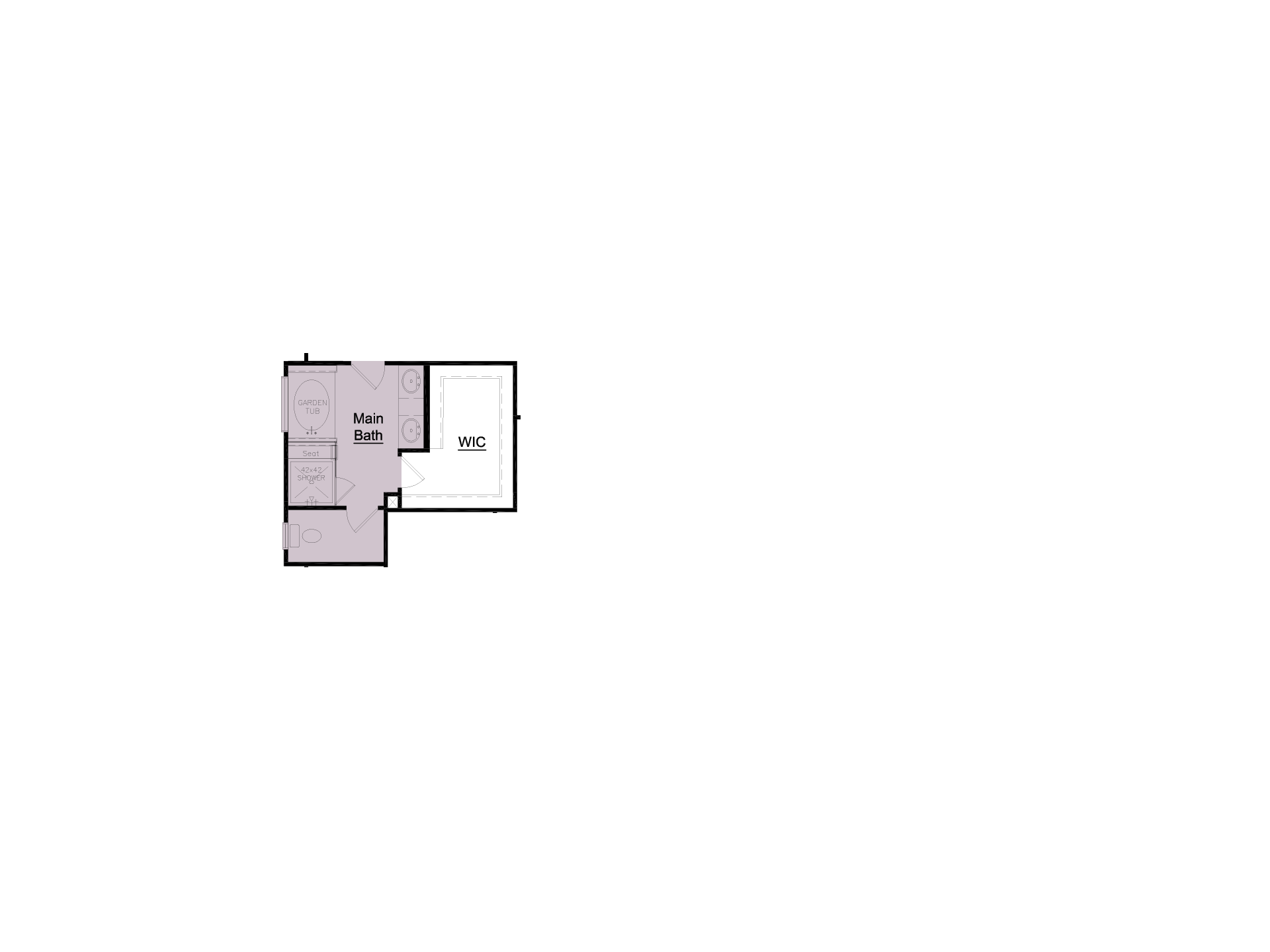 Main Bath with Garden Tub