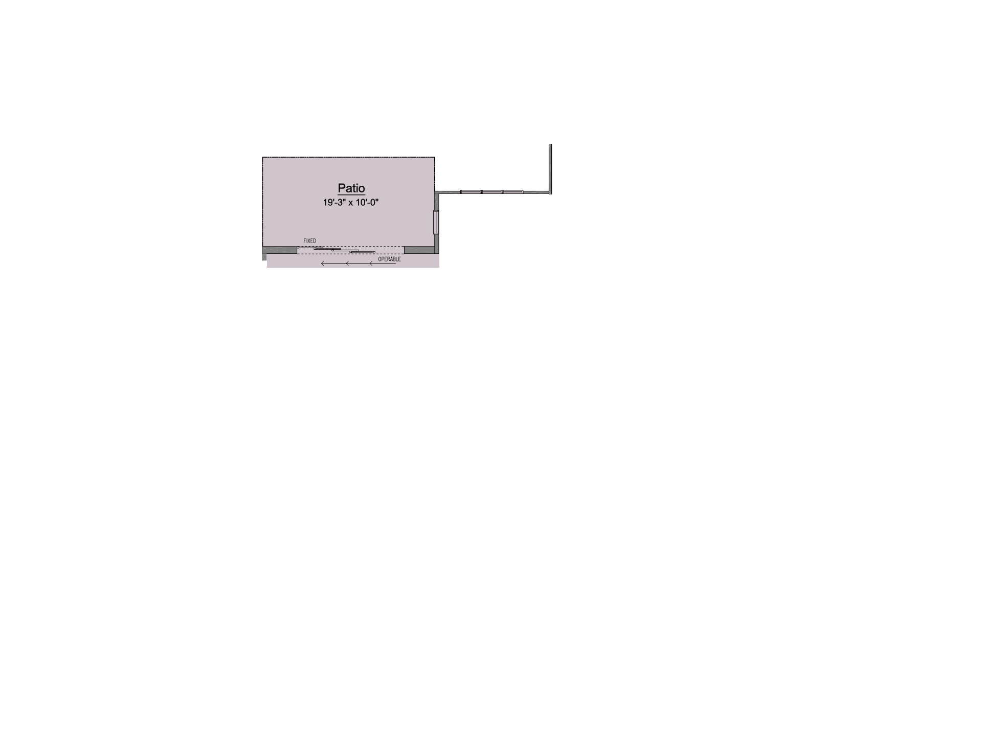 Multi-Slide Unit at Family Room
