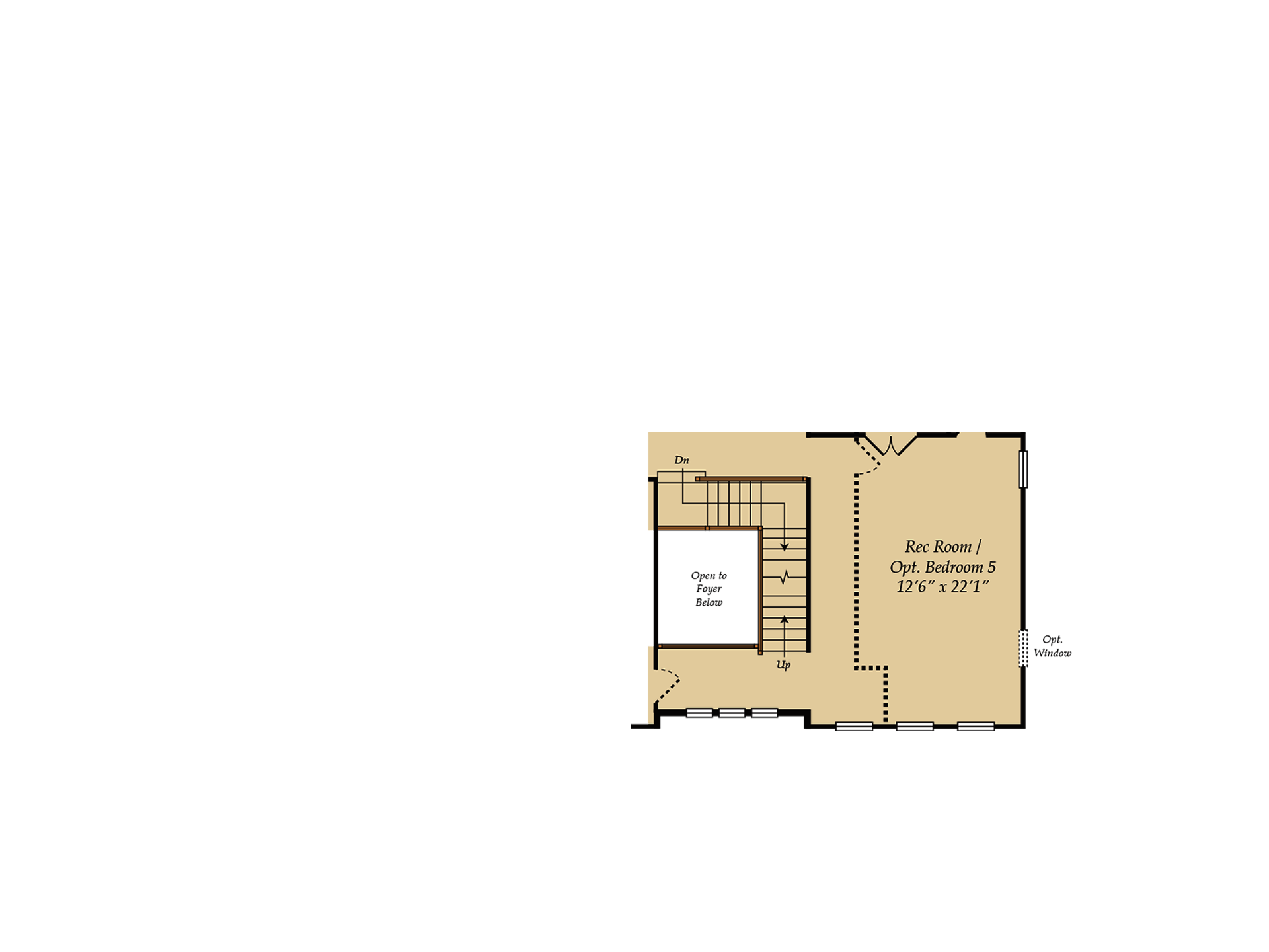 Partial Second Floor with Optional Third Floor