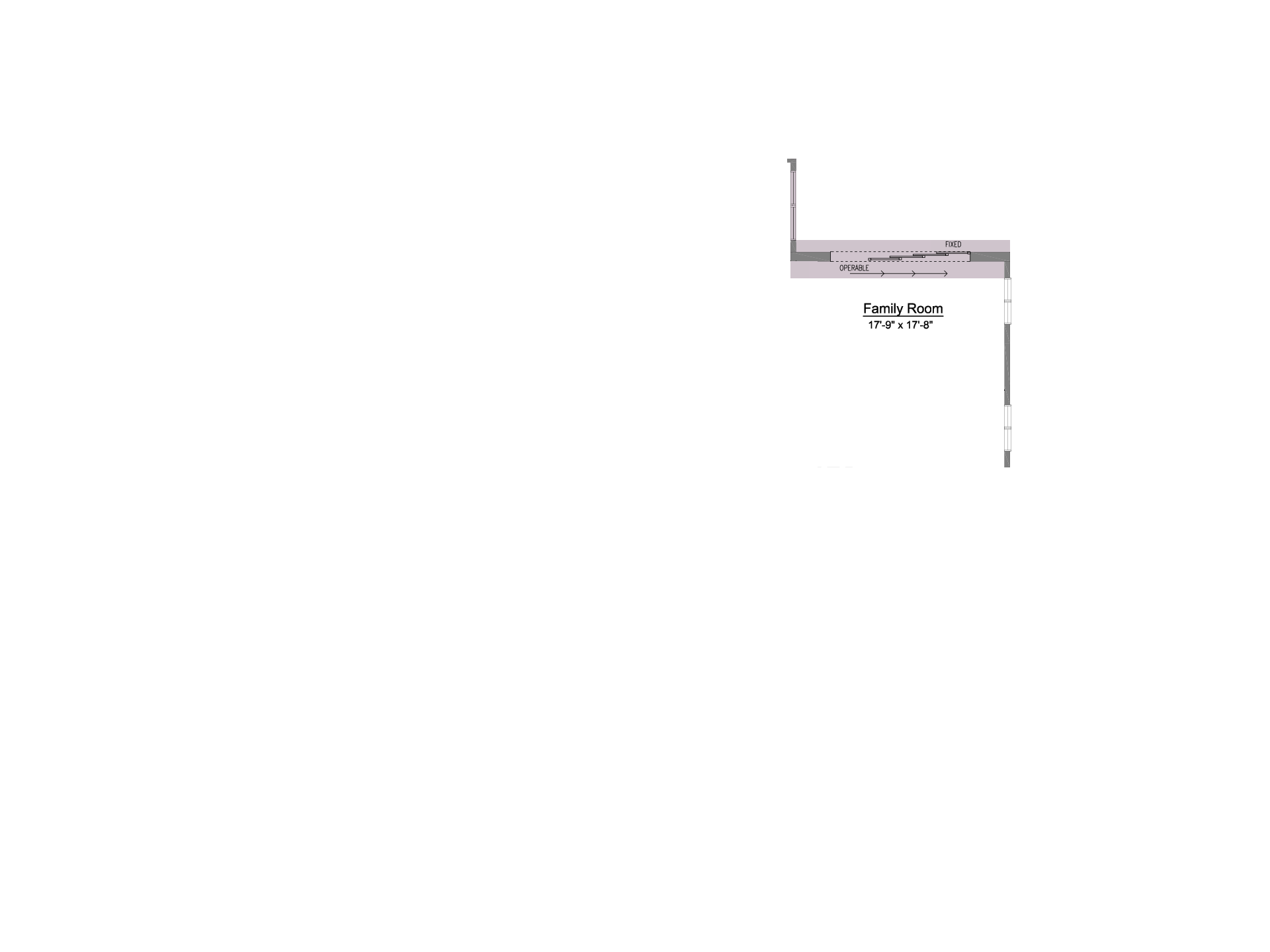 Multi-Slide Unit in Family Room