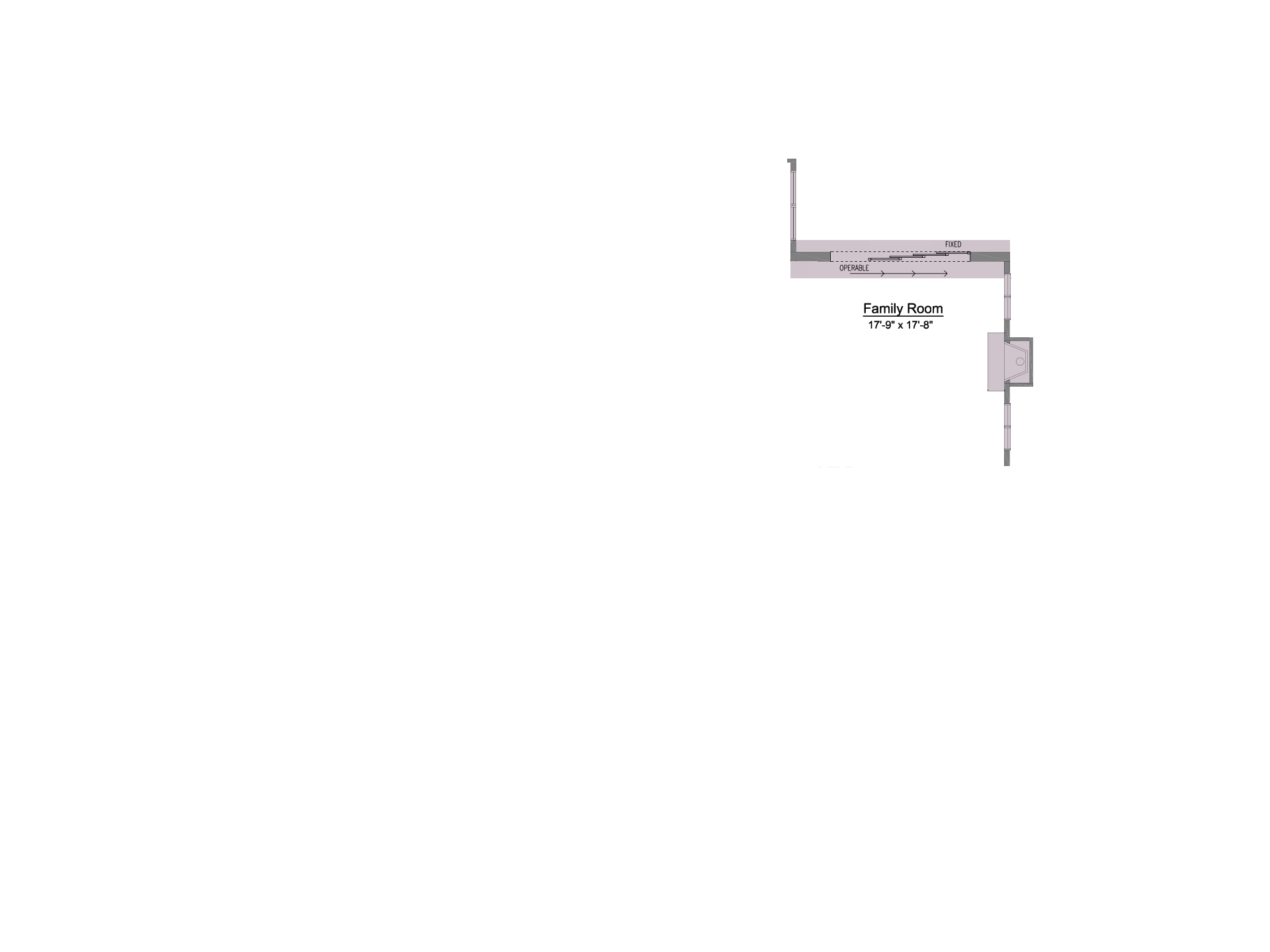 Multi-Slide Unit with Side Fireplace