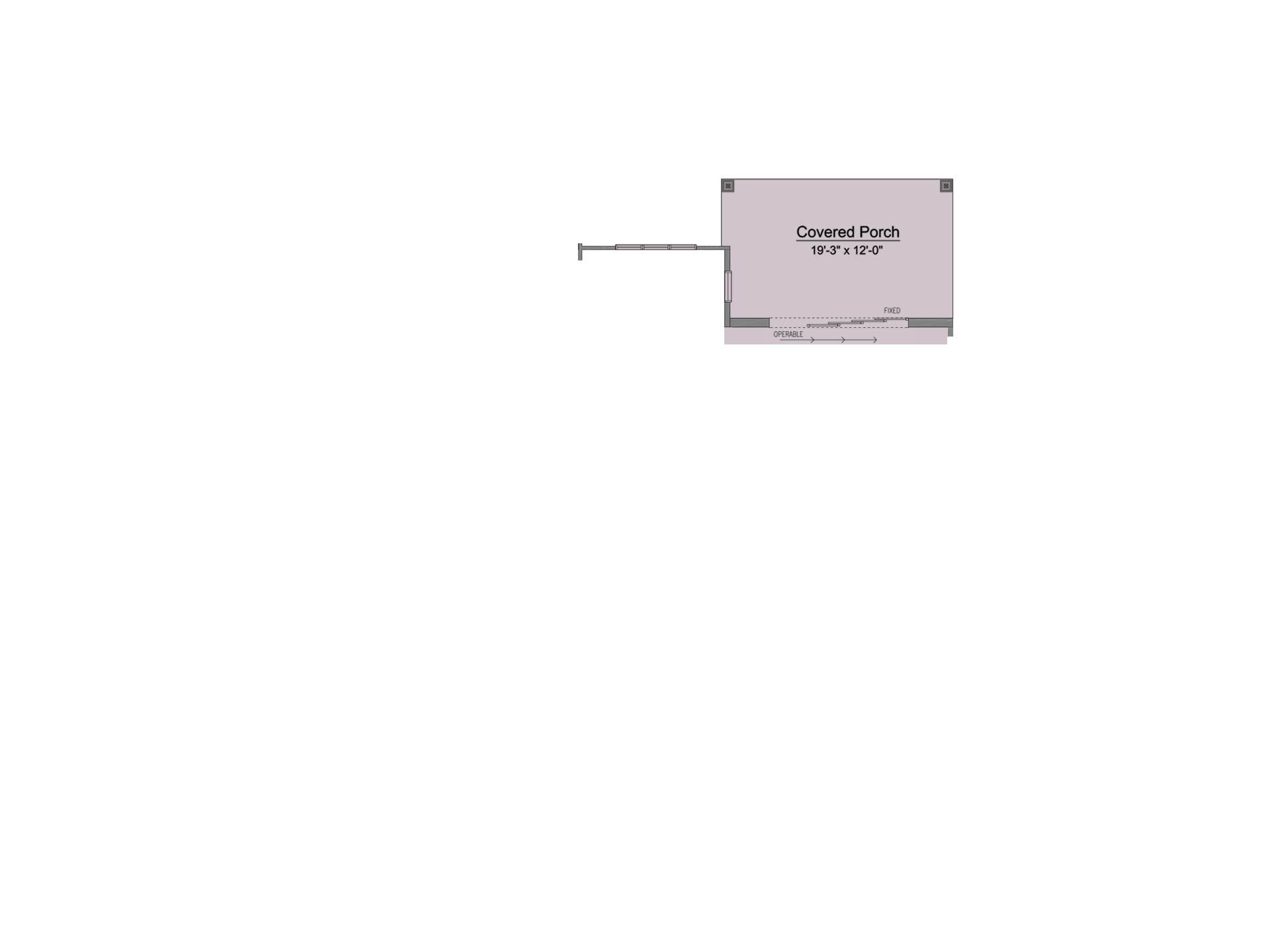 Multi-Slide Unit with Covered Porch