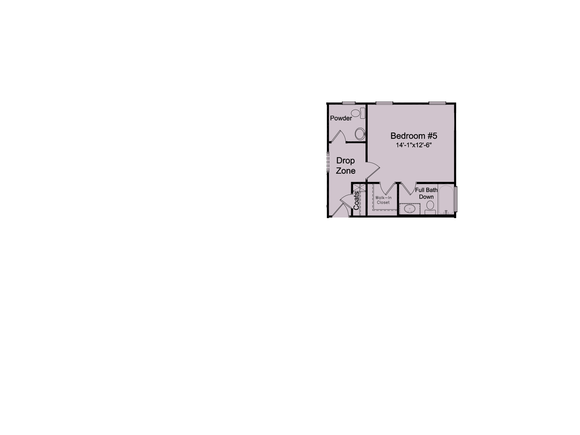Bedroom 5 with Private Bath