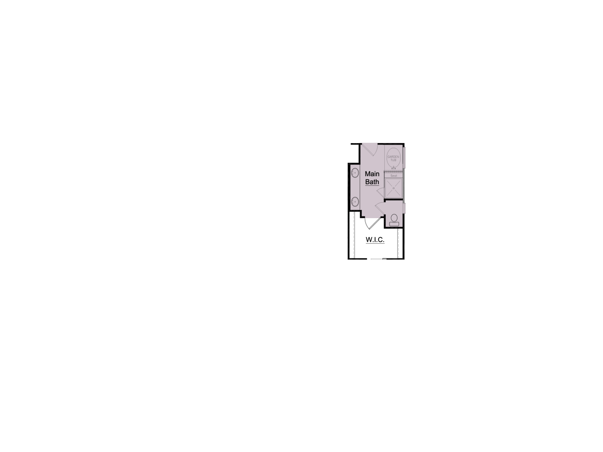 Tub and Shower in Main Bath