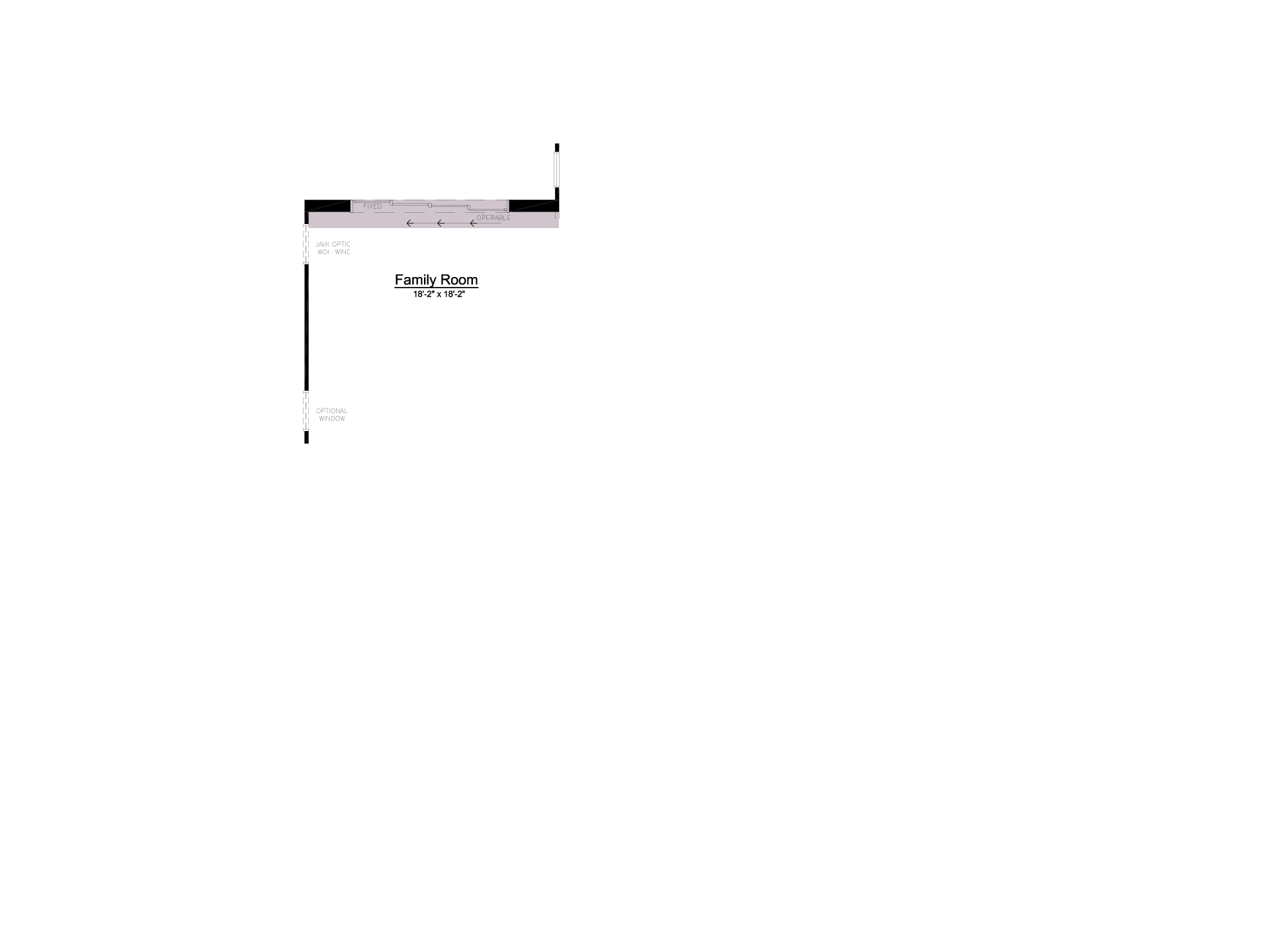 Multi-Slide Unit in Family Room