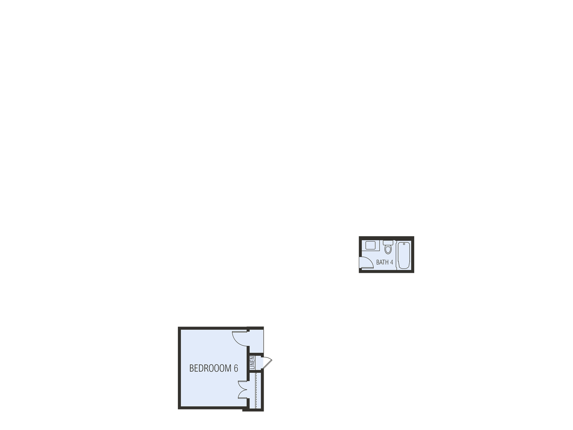 Bedroom 6 & Bath 4