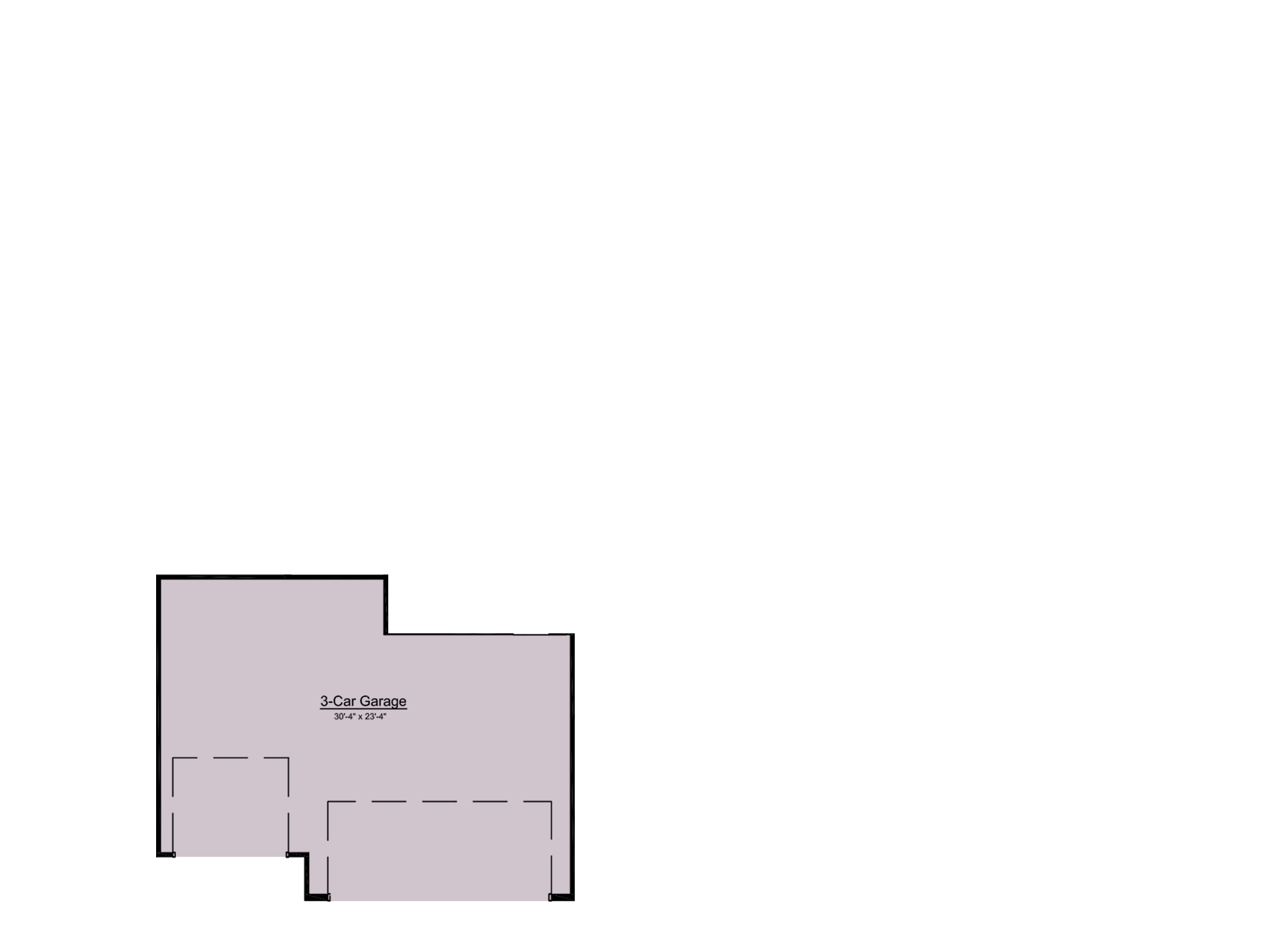 3-Car Front Entry Garage